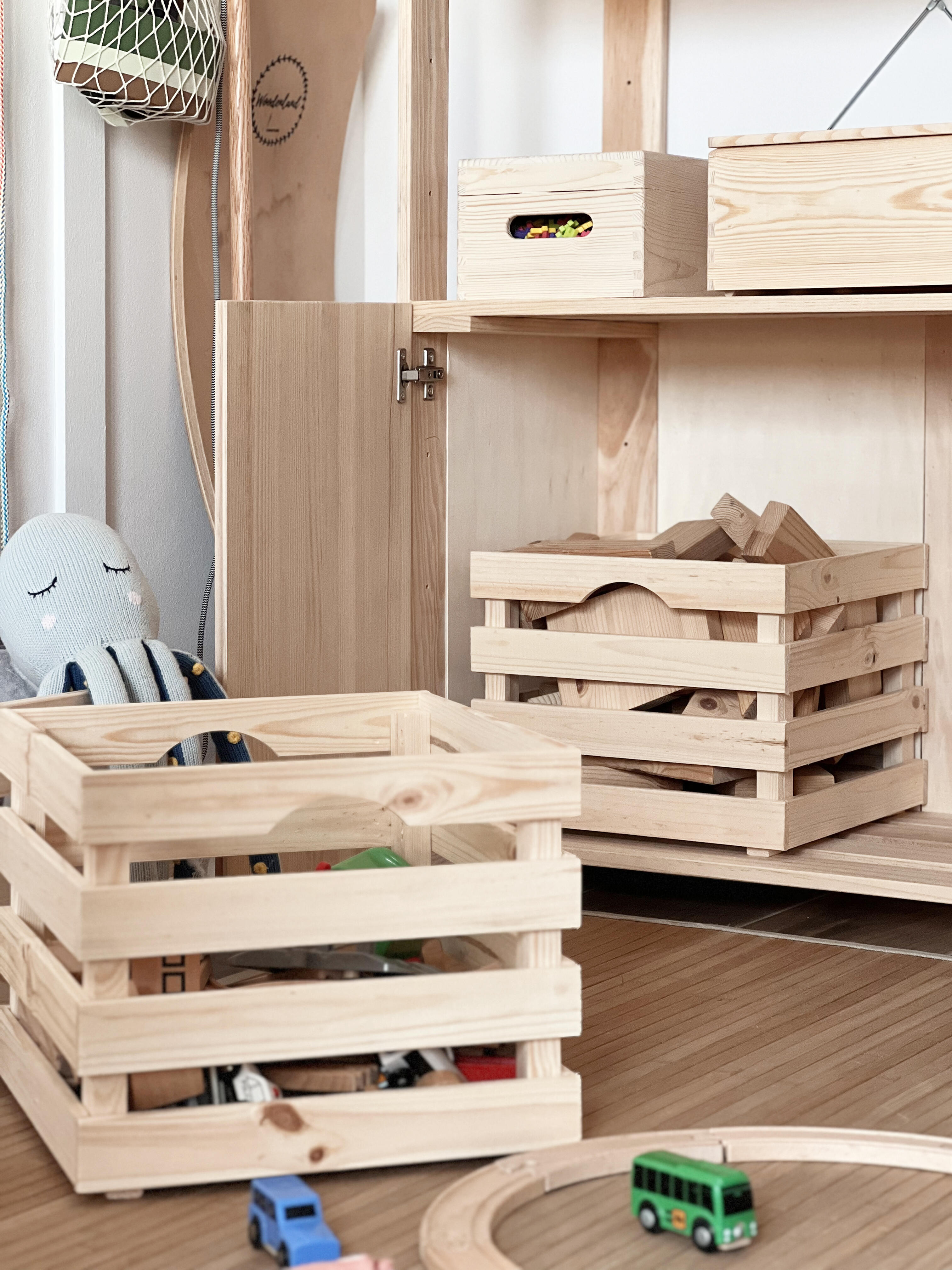 Cesta in legno ASTIGARRAGA Nova chiaro P 33 x L 33 x H 26 cm - 2