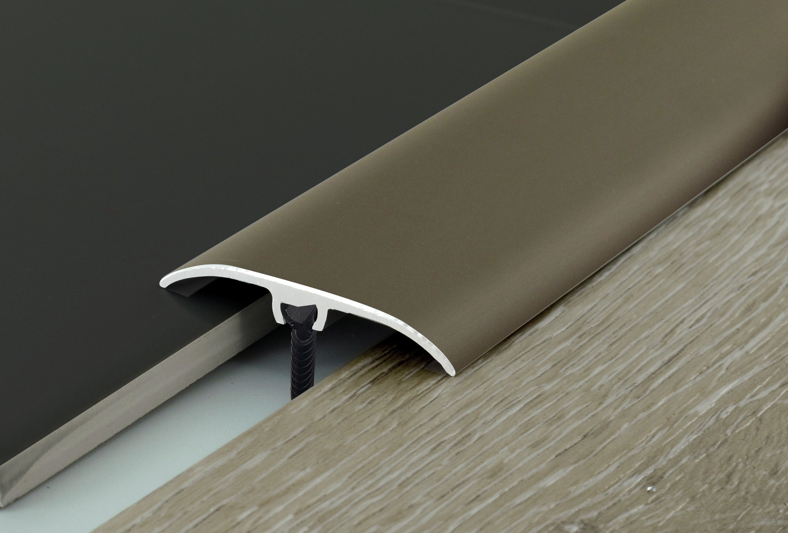 Barre de seuil 4 en 1 alu titium auto-adhésif, l.3.7 cm x L.93 cm - 2