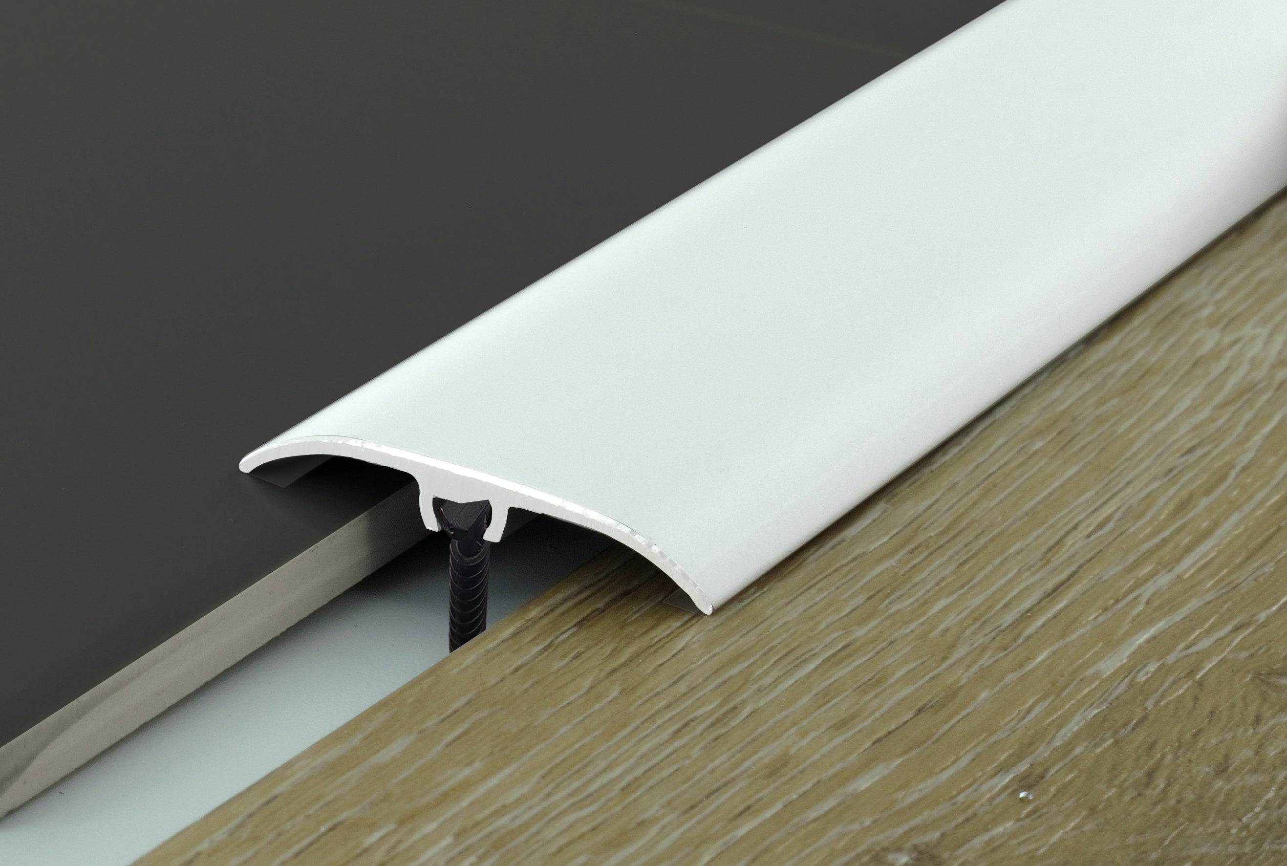 Barre de seuil 4 en 1 alu argent auto-adhésif, l.3.7 cm x L.93 cm - 2