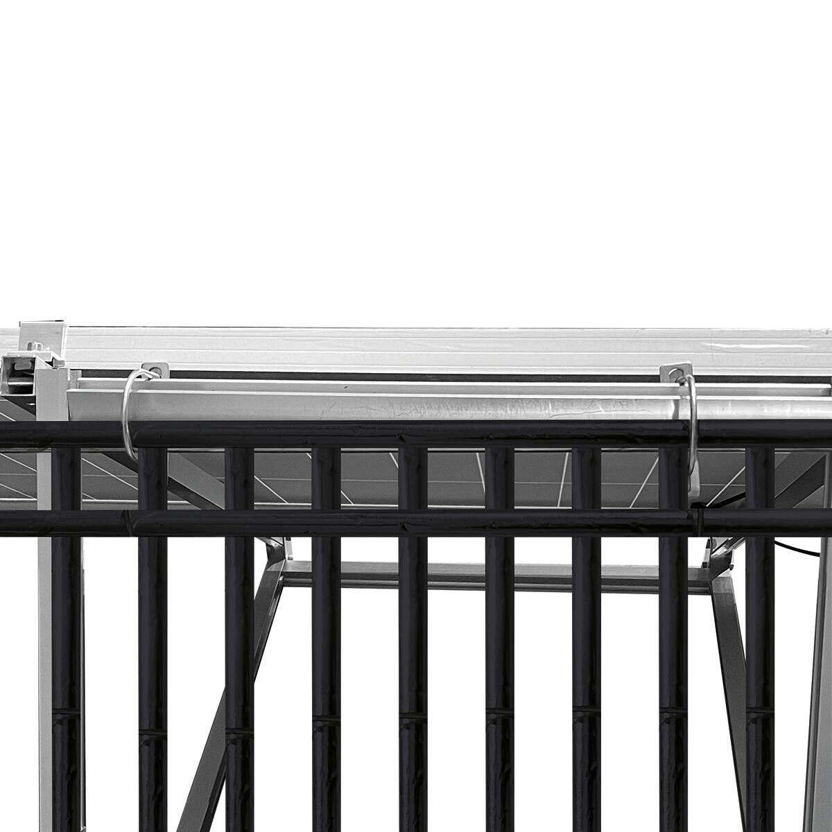 Kit pannello solare plug&play da balcone Kit Smart + inverter e staffe, 2 pannelli monocristallino - 5