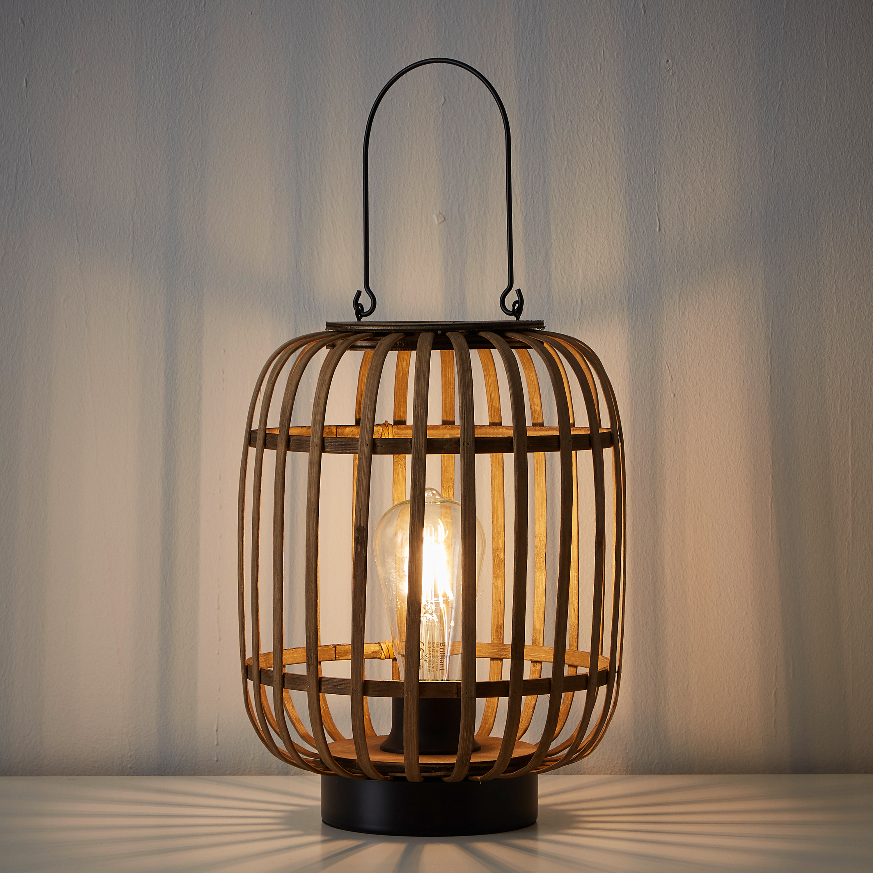 Lampa stołowa Manihi czarna bambus E27 33 cm Inspire - 5