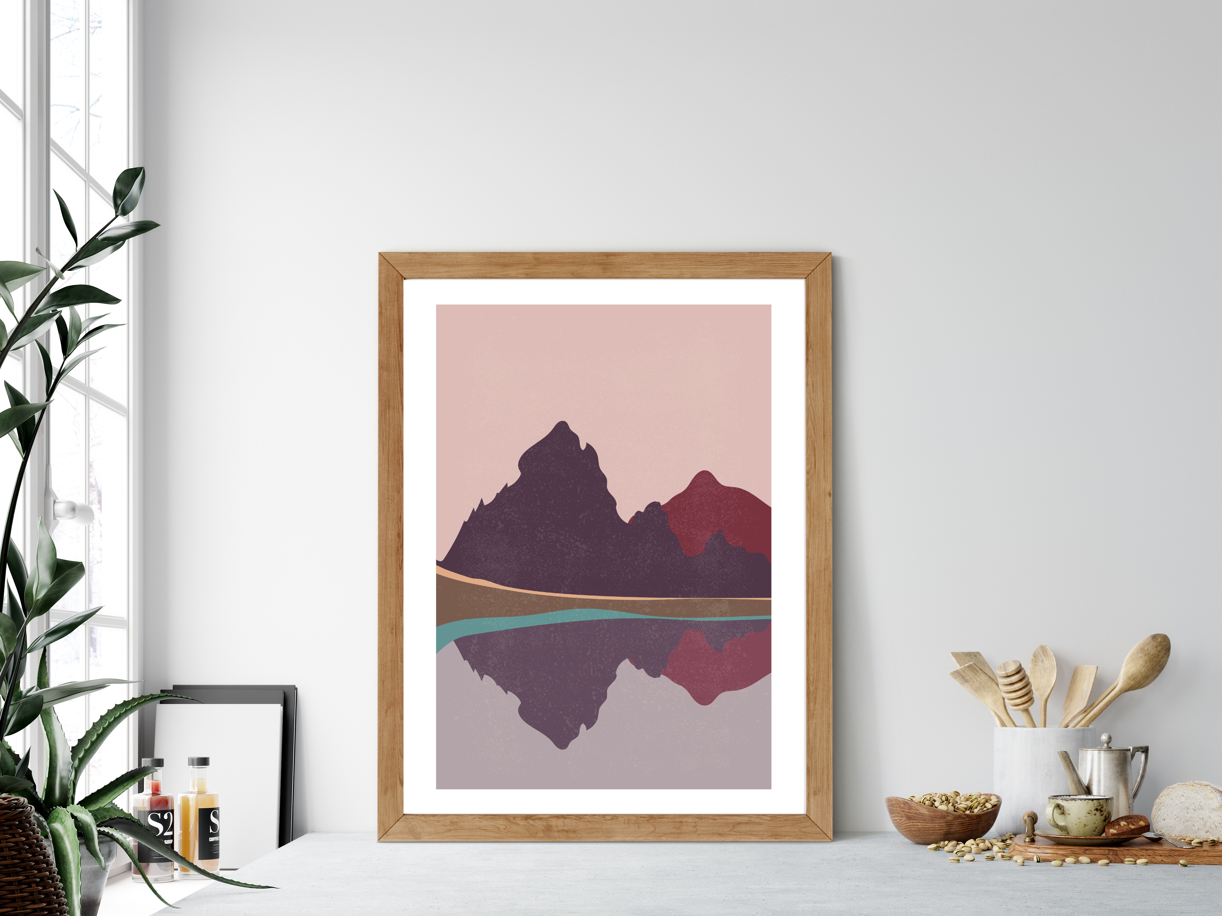 Lámina reflejos lago 30 x 40 cm