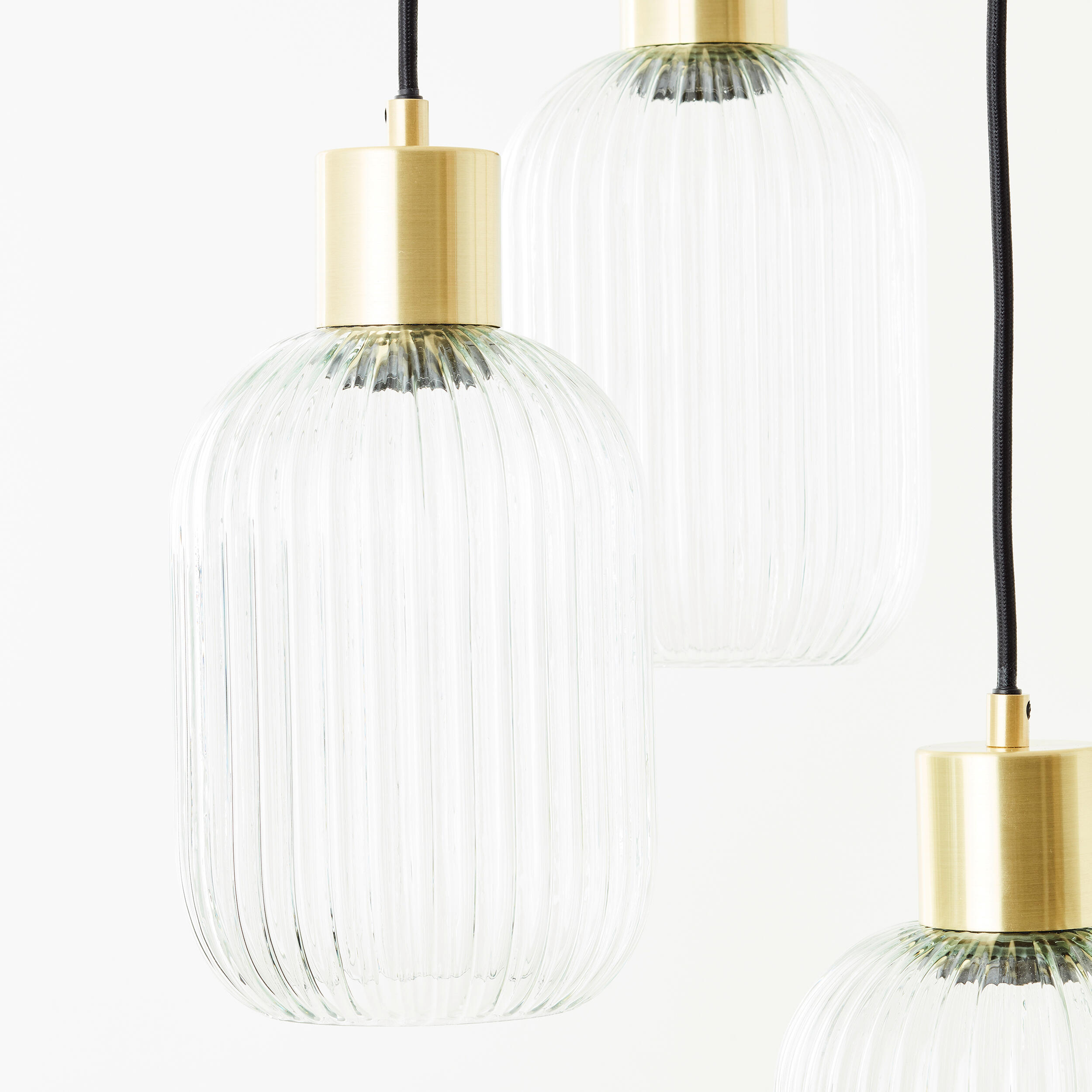 Candeeiro de teto suspenso redondo DIPSY 3 luzes E27 D25cm vidro inspire - 5