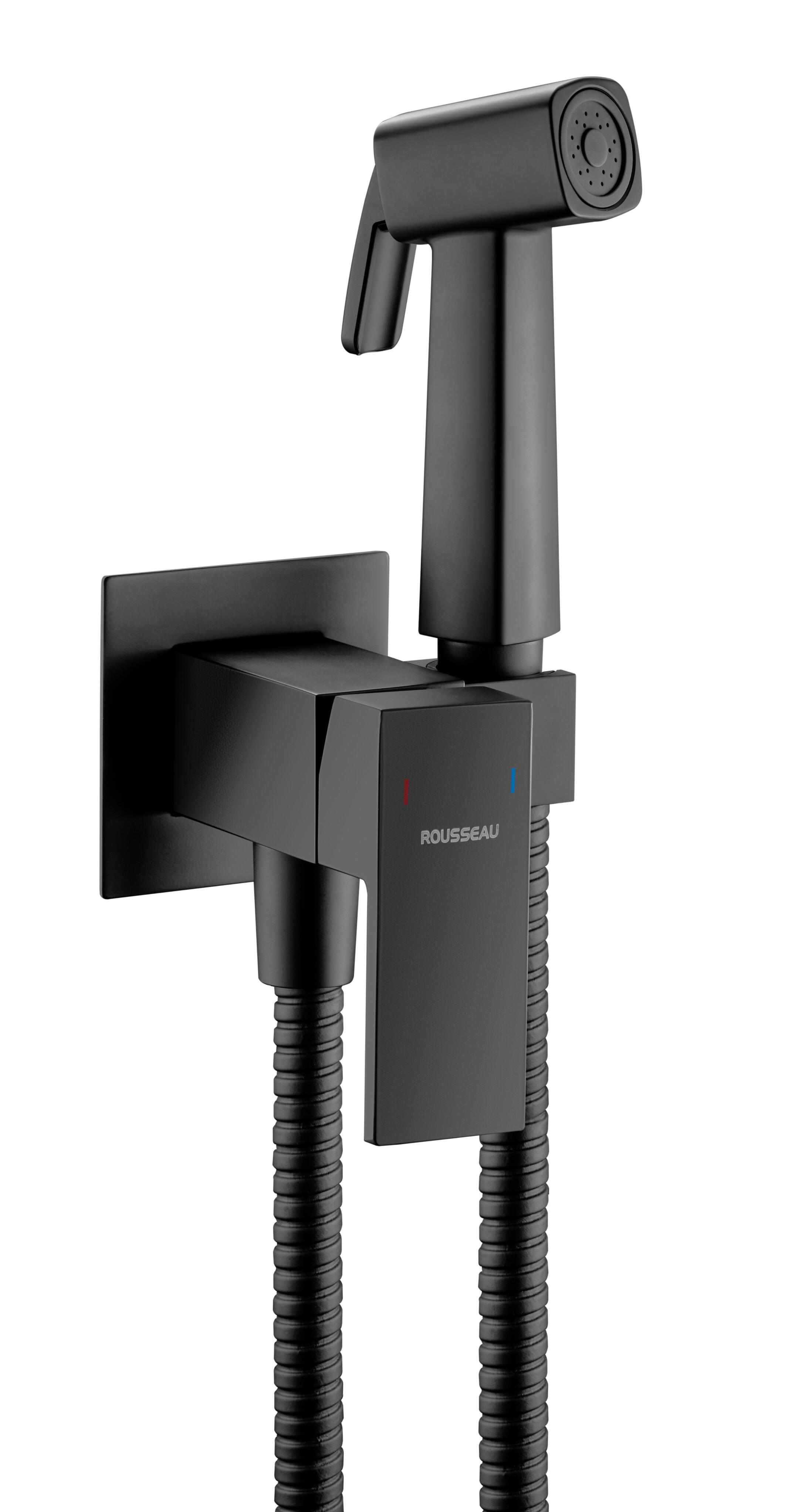 Ducha inodoro edouard rousseau agua fría/caliente negro 120 cm de largo