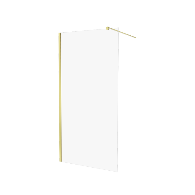 Kabina Walk-in Swing 80x200 transparentna profil złoty szczotkowany Wellneo