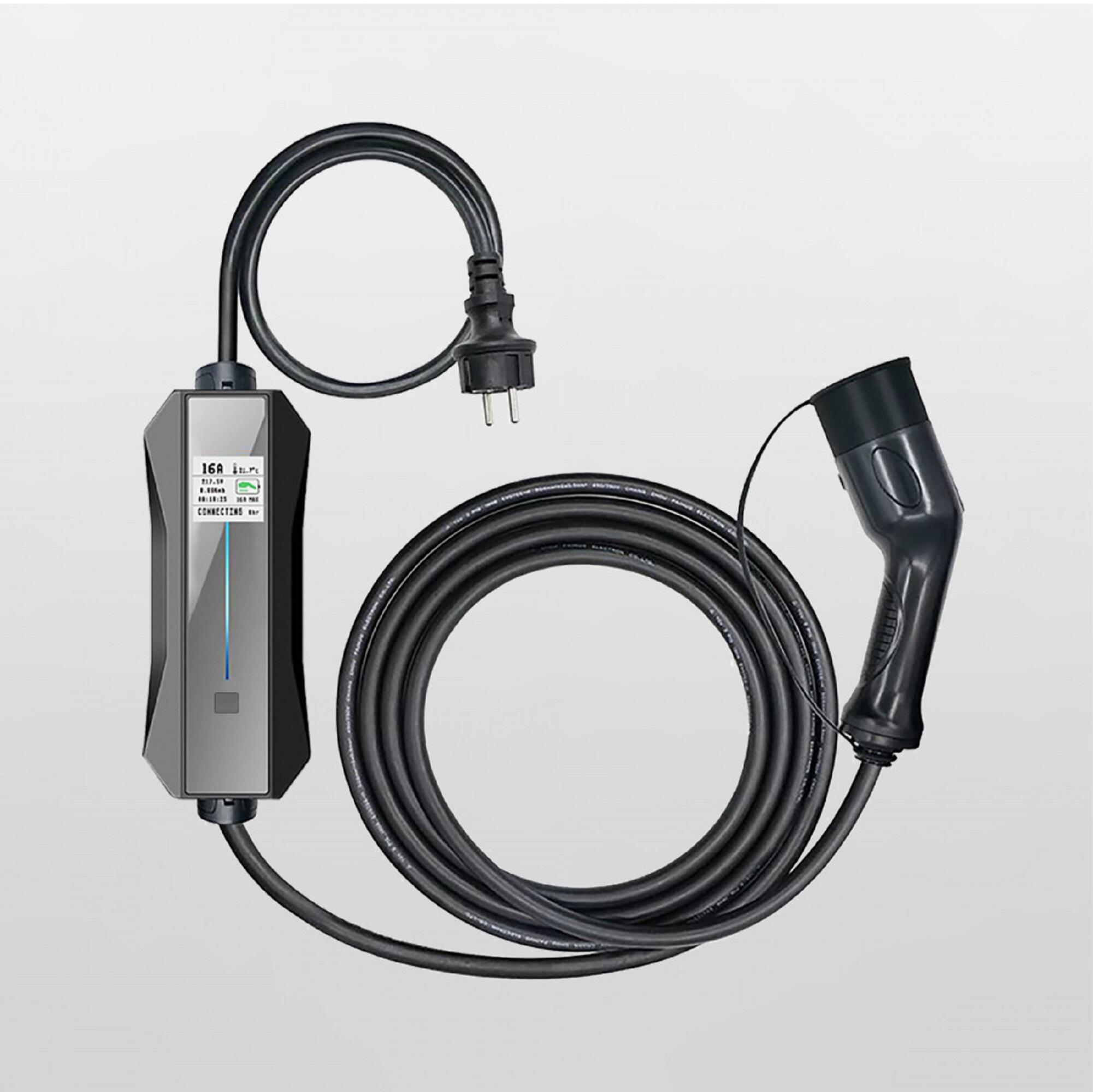 Cargador portatil ksix para vehículo eléctrico 3.7 kw 6-16 a 5m mf