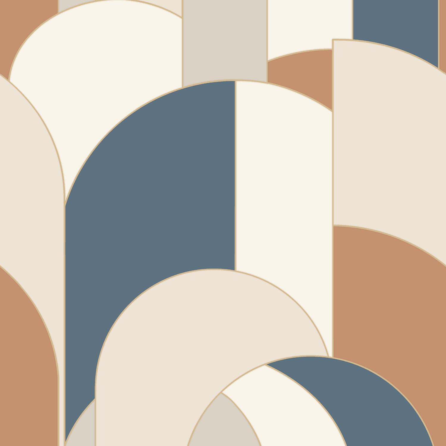 Papier peint intissé Lugano multicolore - 3