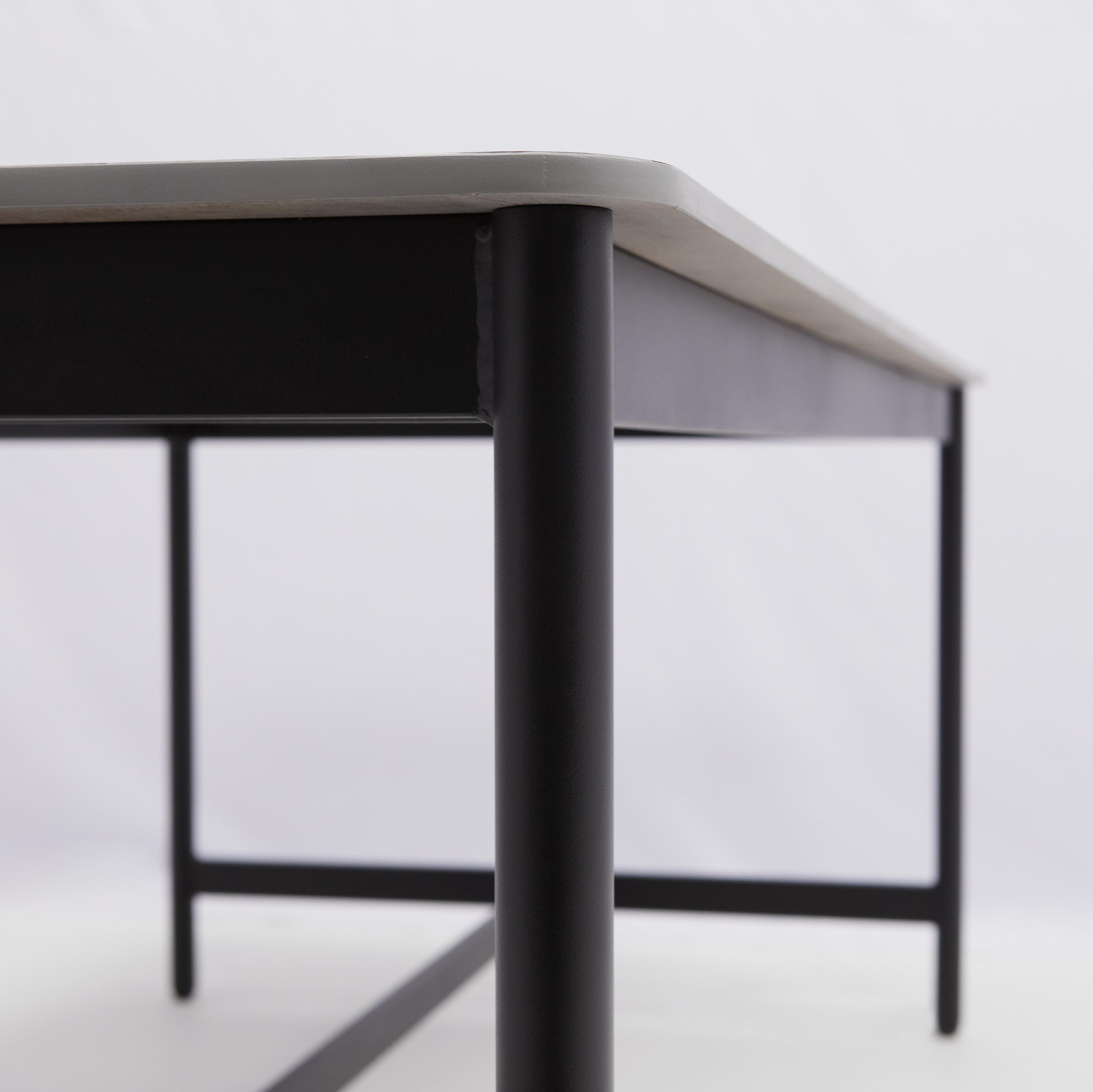 Mesa para jardim retangular para 6 pessoas 200x100 cm preto Naterial Idunn - 8