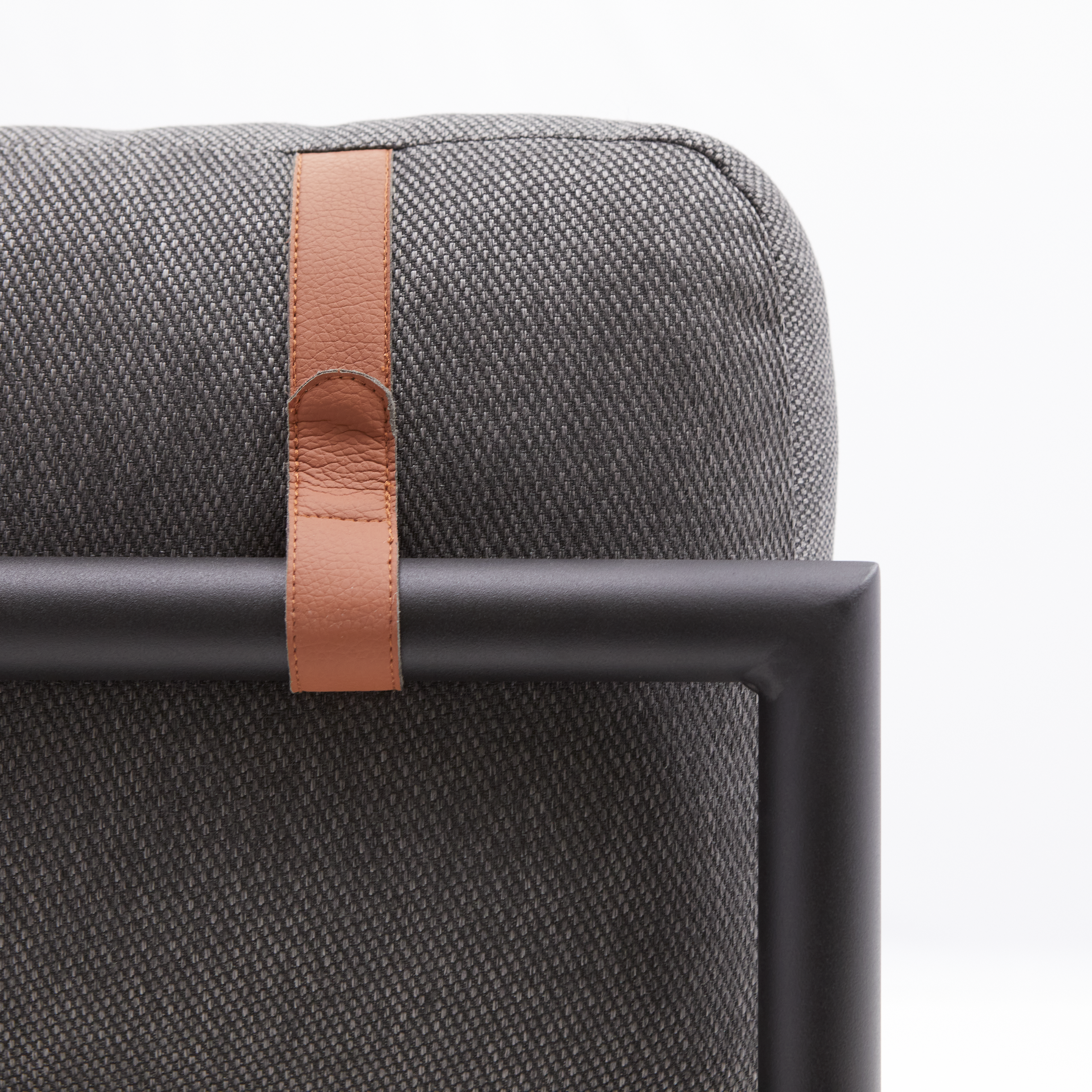 Módulo sofá jardim simples preto Idunn Naterial - 8