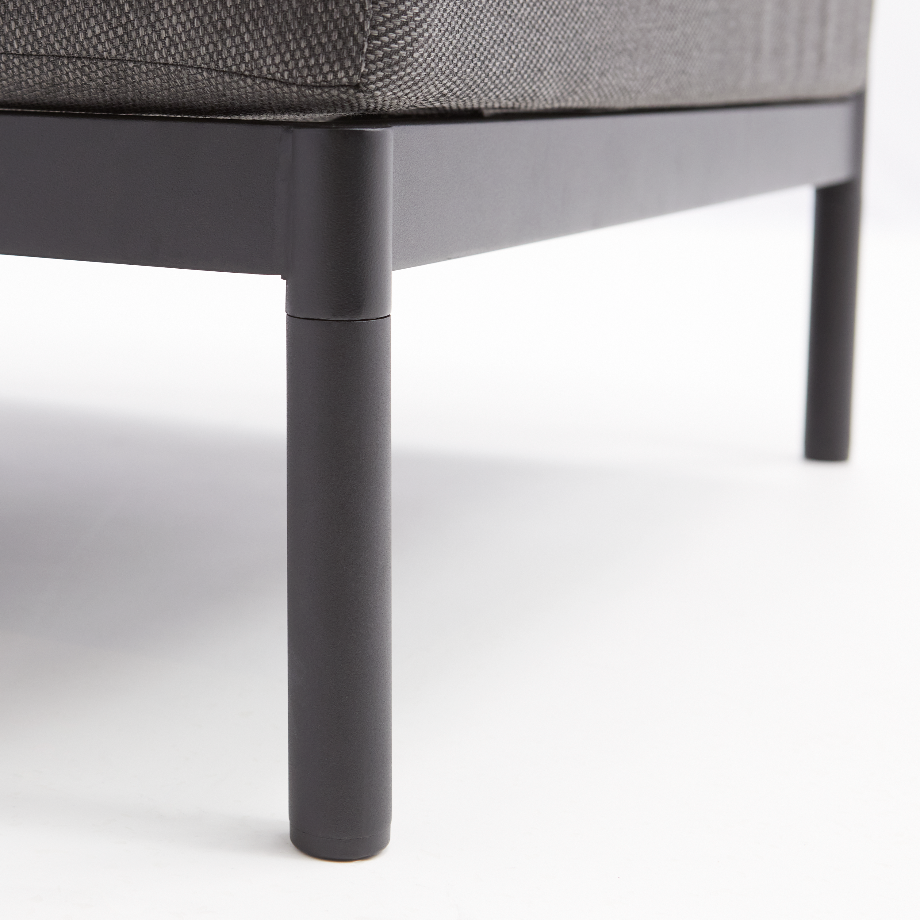 Módulo sofá jardim simples preto Idunn Naterial - 13