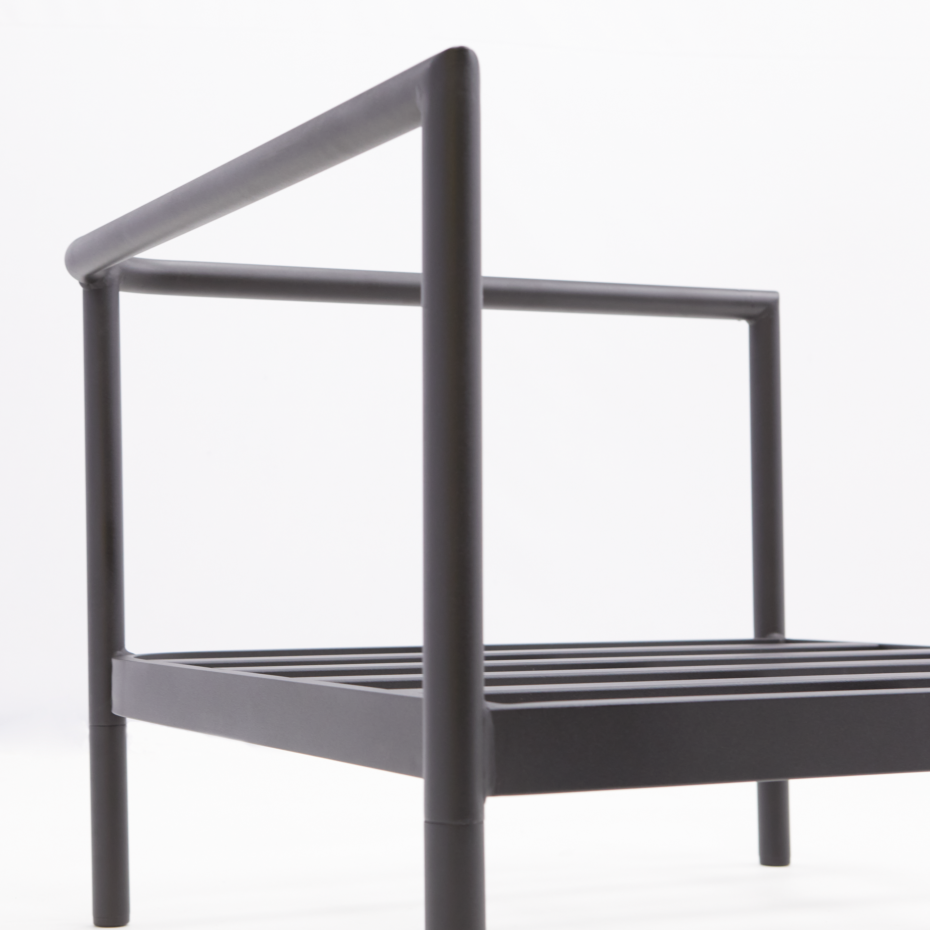 Módulo sofá de jardim com almofada preto Idunn Naterial - 8