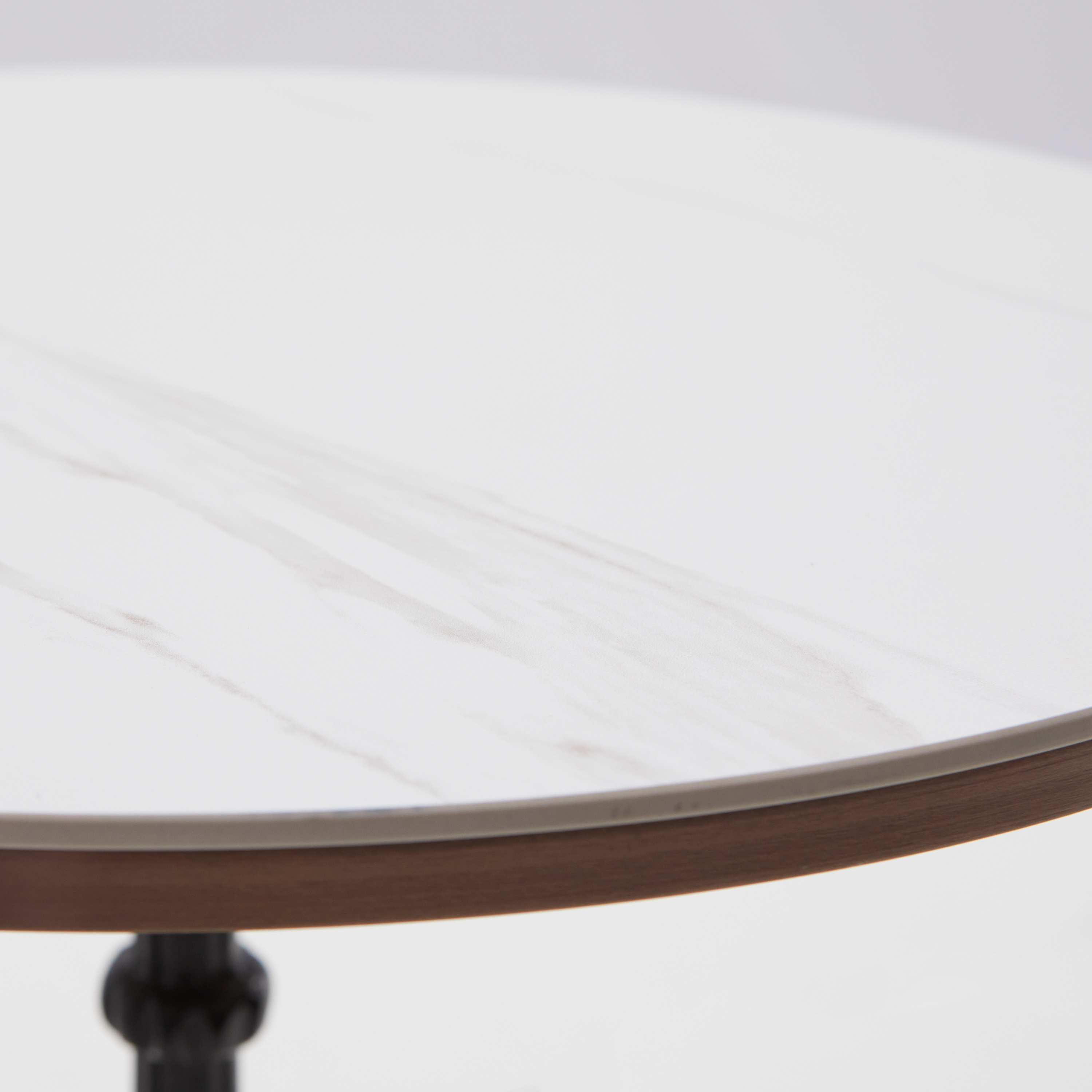 Mesa para jardim redonda 60 cm preto Naterial Paris - 7