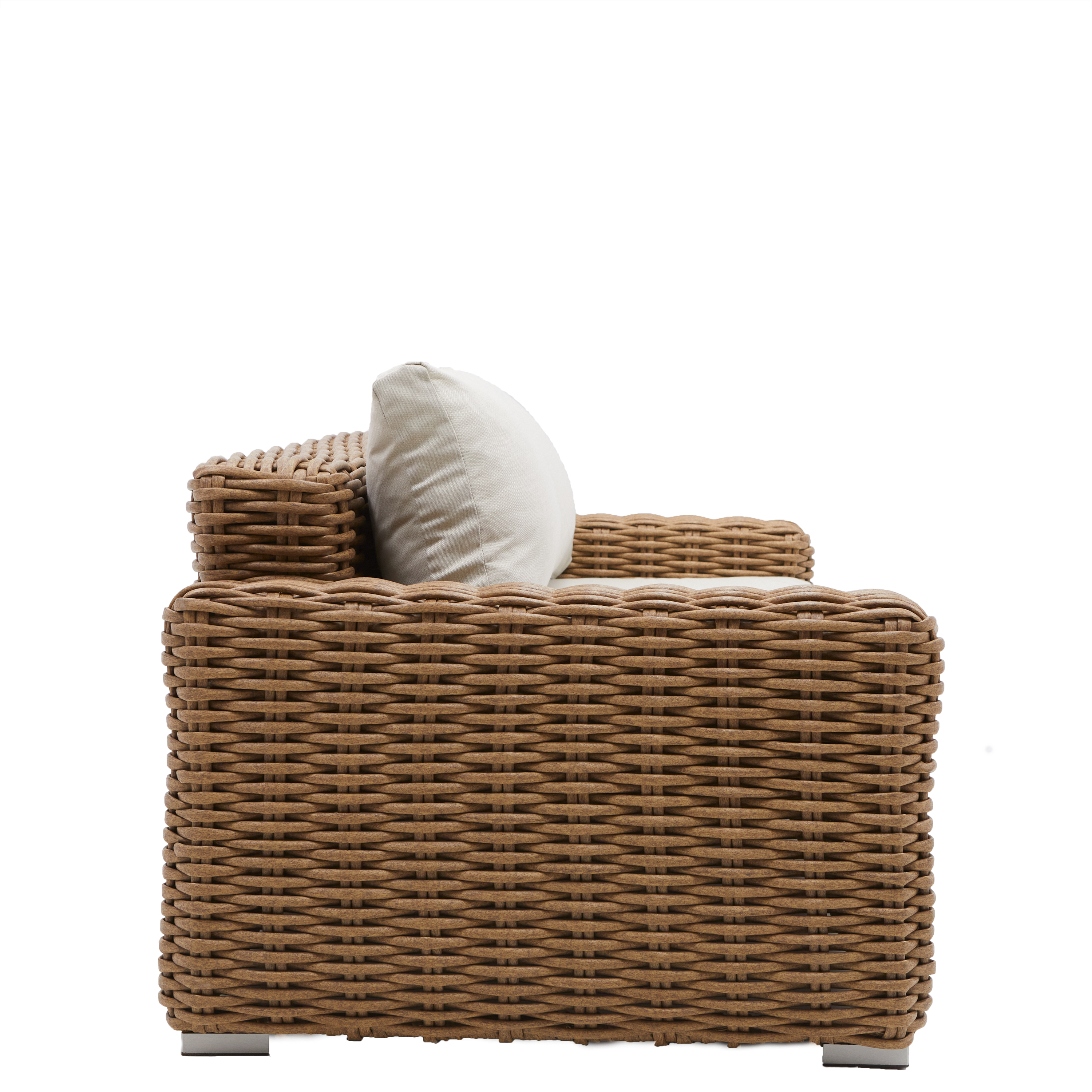 Canapé 2 places en aluminium et résine tressée Ayamo - 7