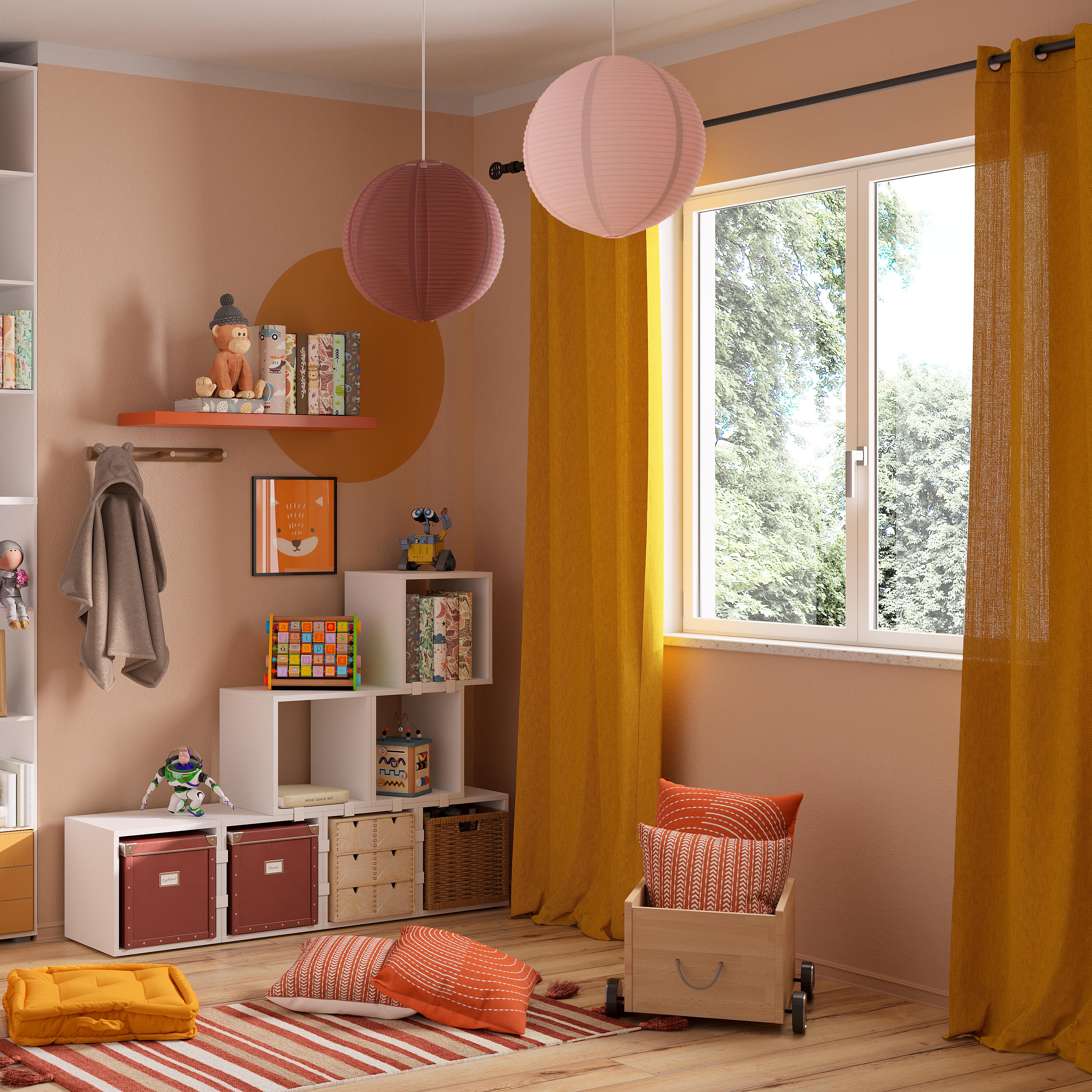 Pittura per interni per parete e soffitto lavabile, LUXENS murale giallo solemio 1 opaco, 2.5 L - 2