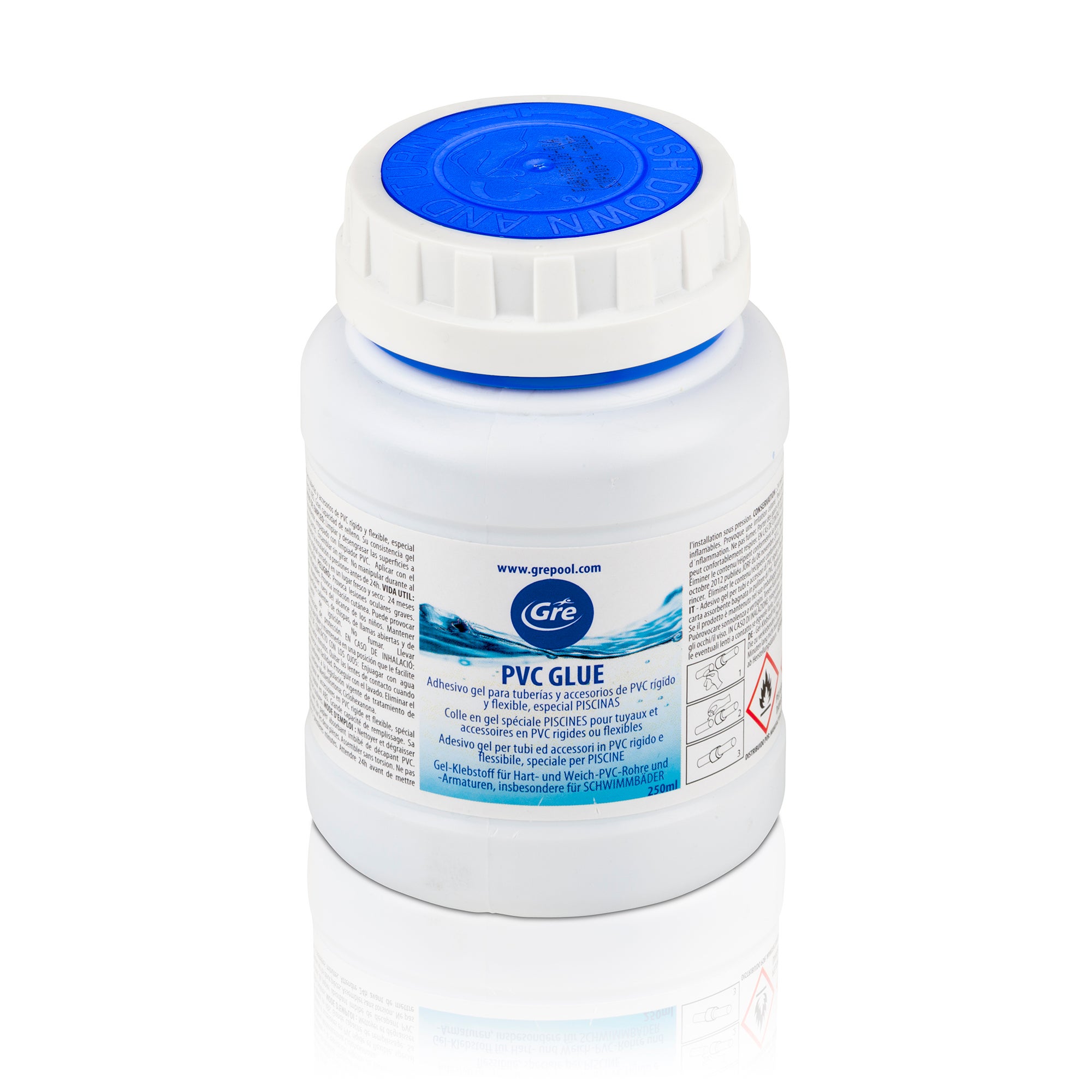 Colle gel Gre Pour pvc flexible pot 250g, transparent, 250ml, 250g ...