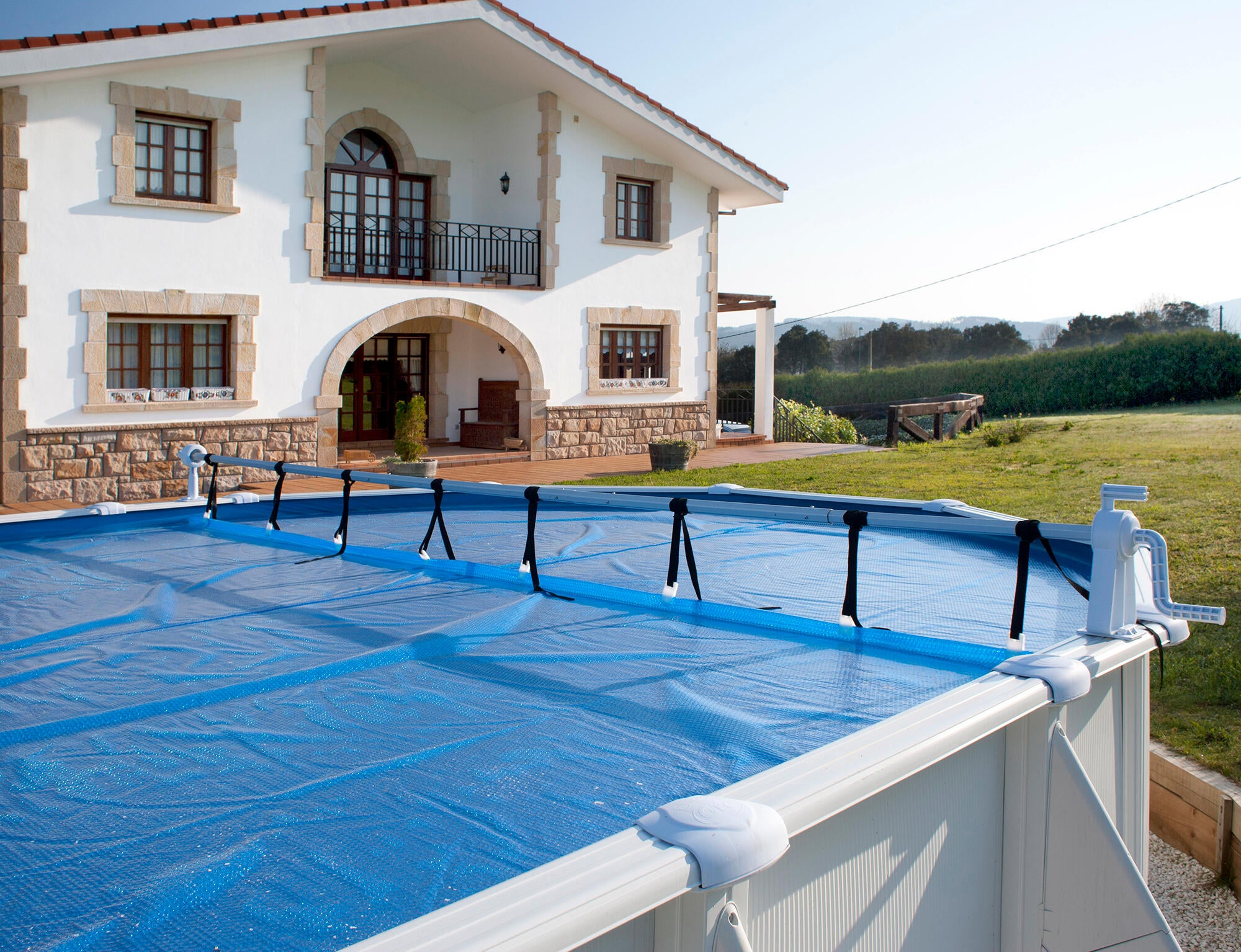 Enrouleur télescopique de bâche pour piscine hors sol POOL EXPERT - 5