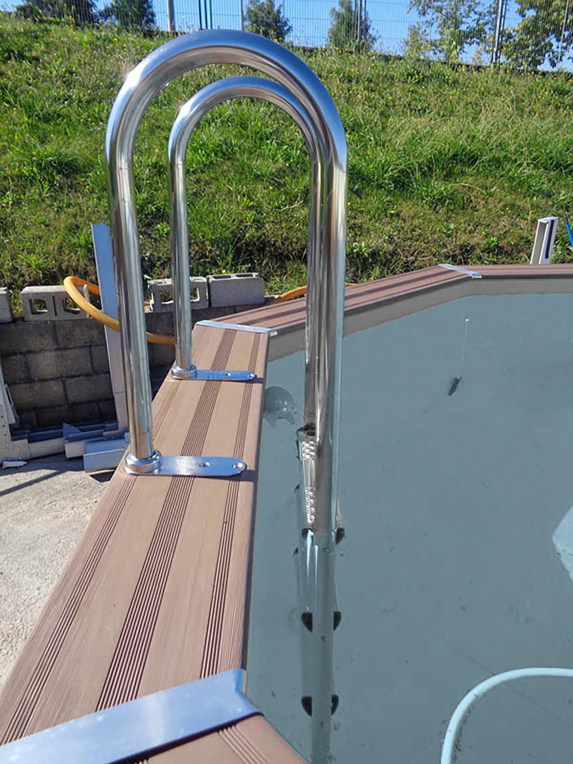 Piscine hors-sol, composite GRE, rectangulaire, L.4.66 x l.3.26 H.1.24m - 9