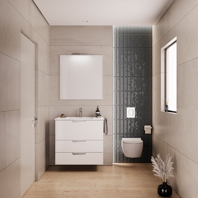 Móvel de casa de banho 80X46X73 cm branco Enzo