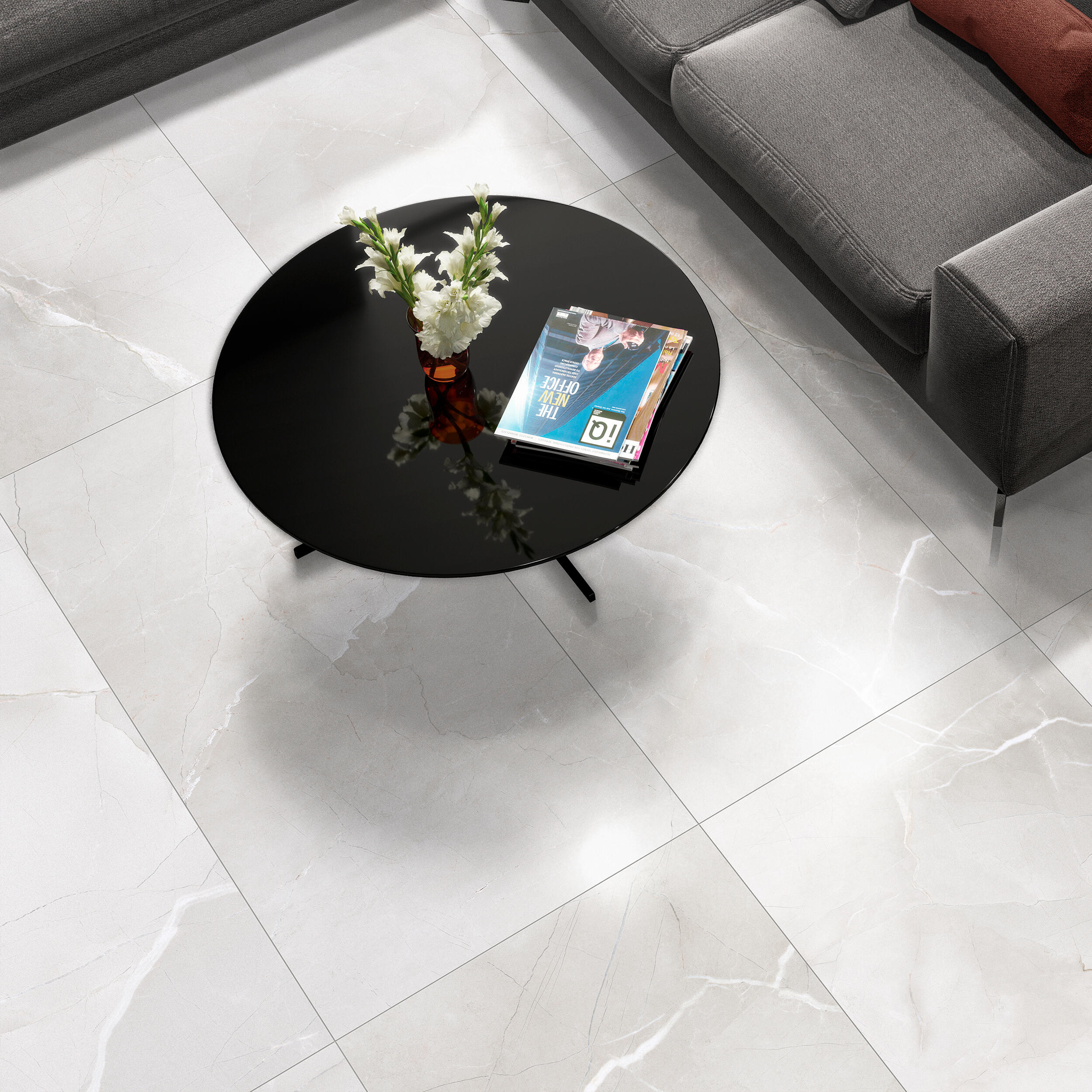 Suelo porcelánico pandora efecto mármol ice 120x60 cm c1