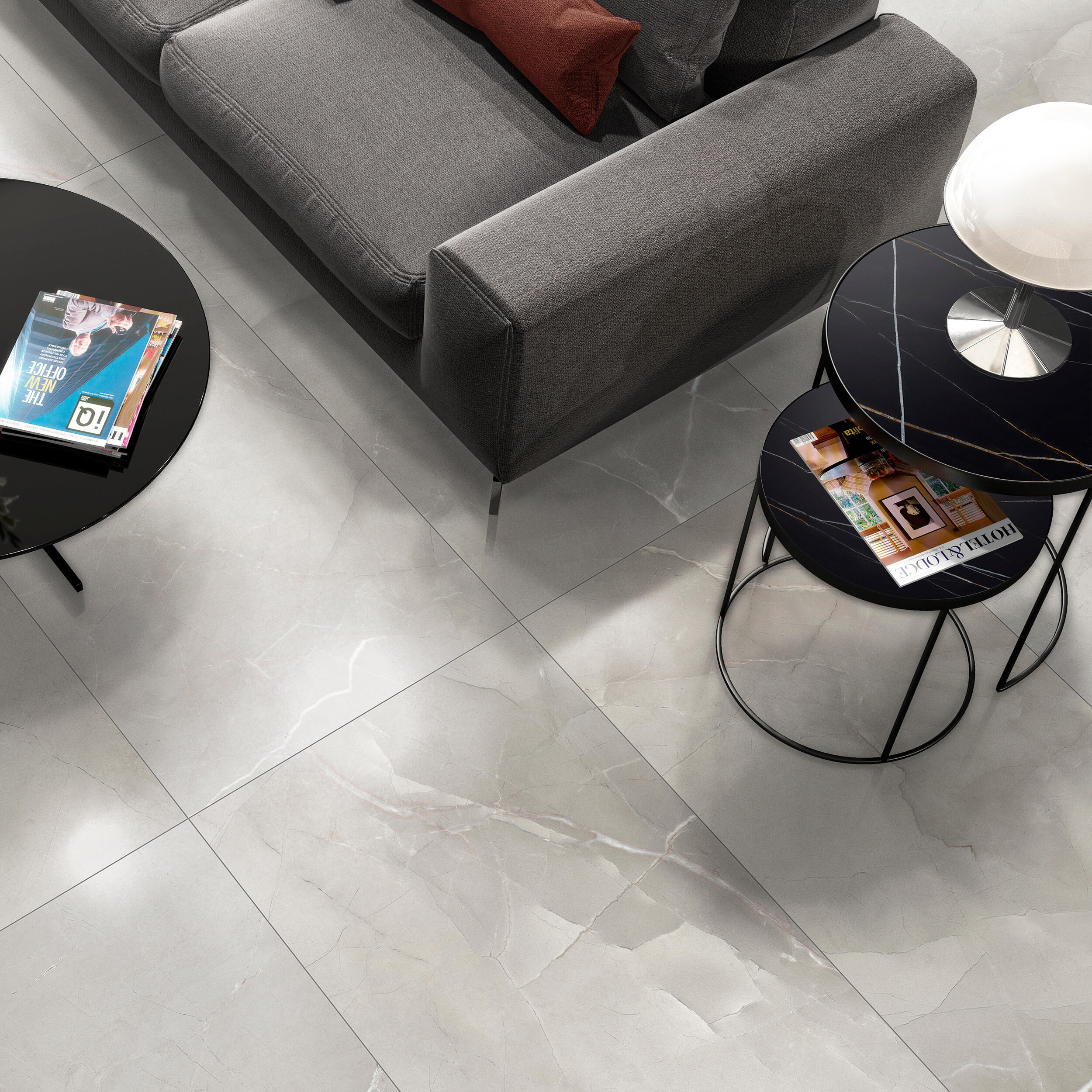 Suelo porcelánico pandora efecto mármol gris 120x60 cm c1