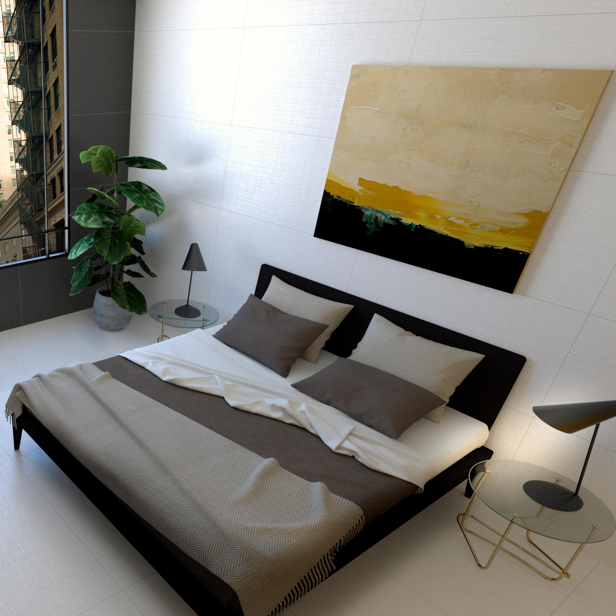 Suelo/azulejo porcelánico elegance efecto metal blanco 120x60 cm c1