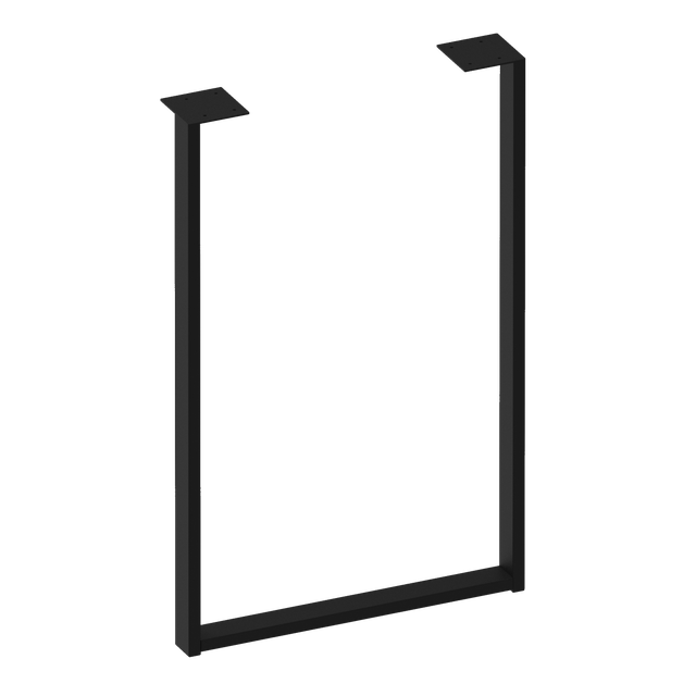 Noga meblowa metalowa 87 x 55 cm czarna