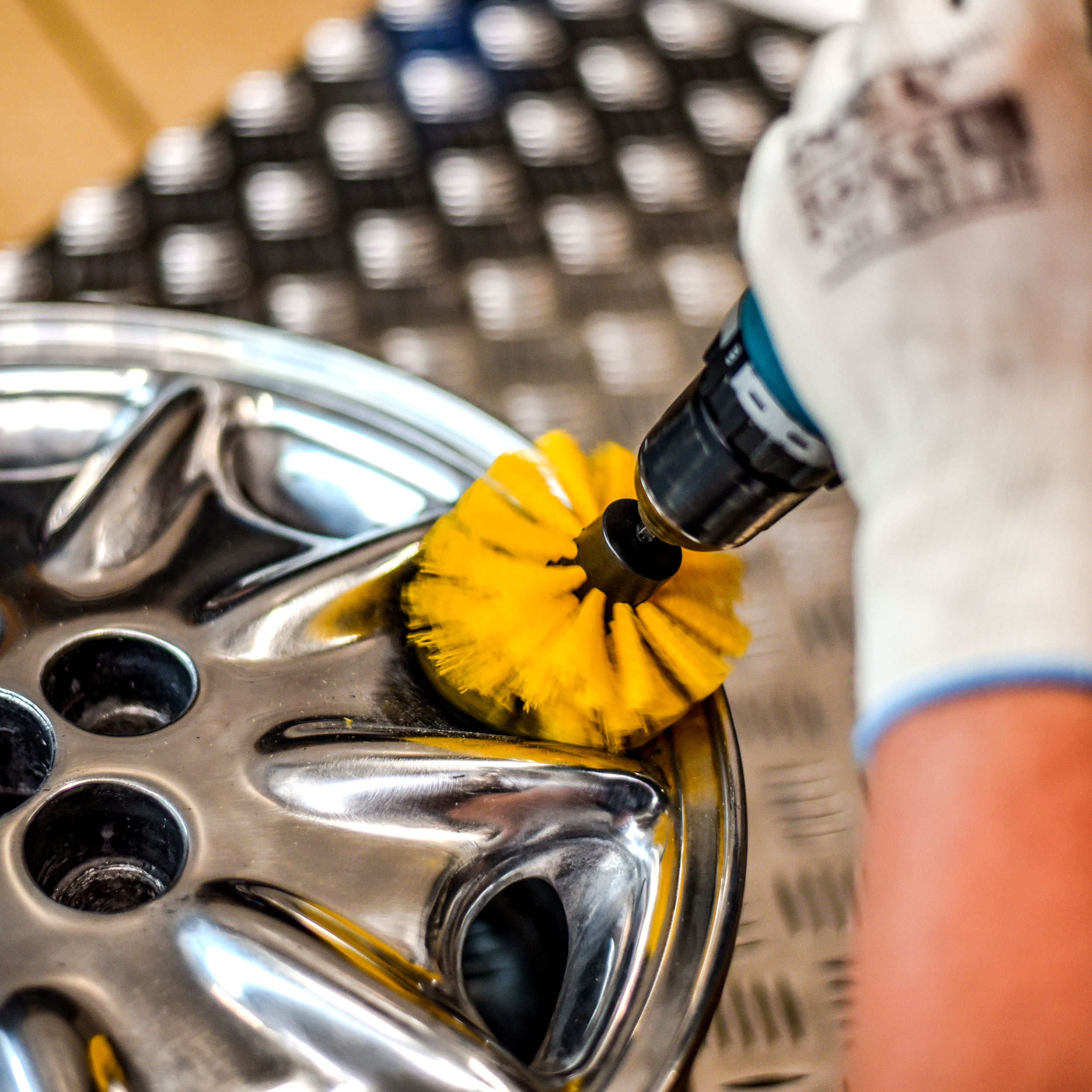 Zestaw szczotek czyszczących 3 szt. na wiertarkę/wkrętarkę DREL - 2