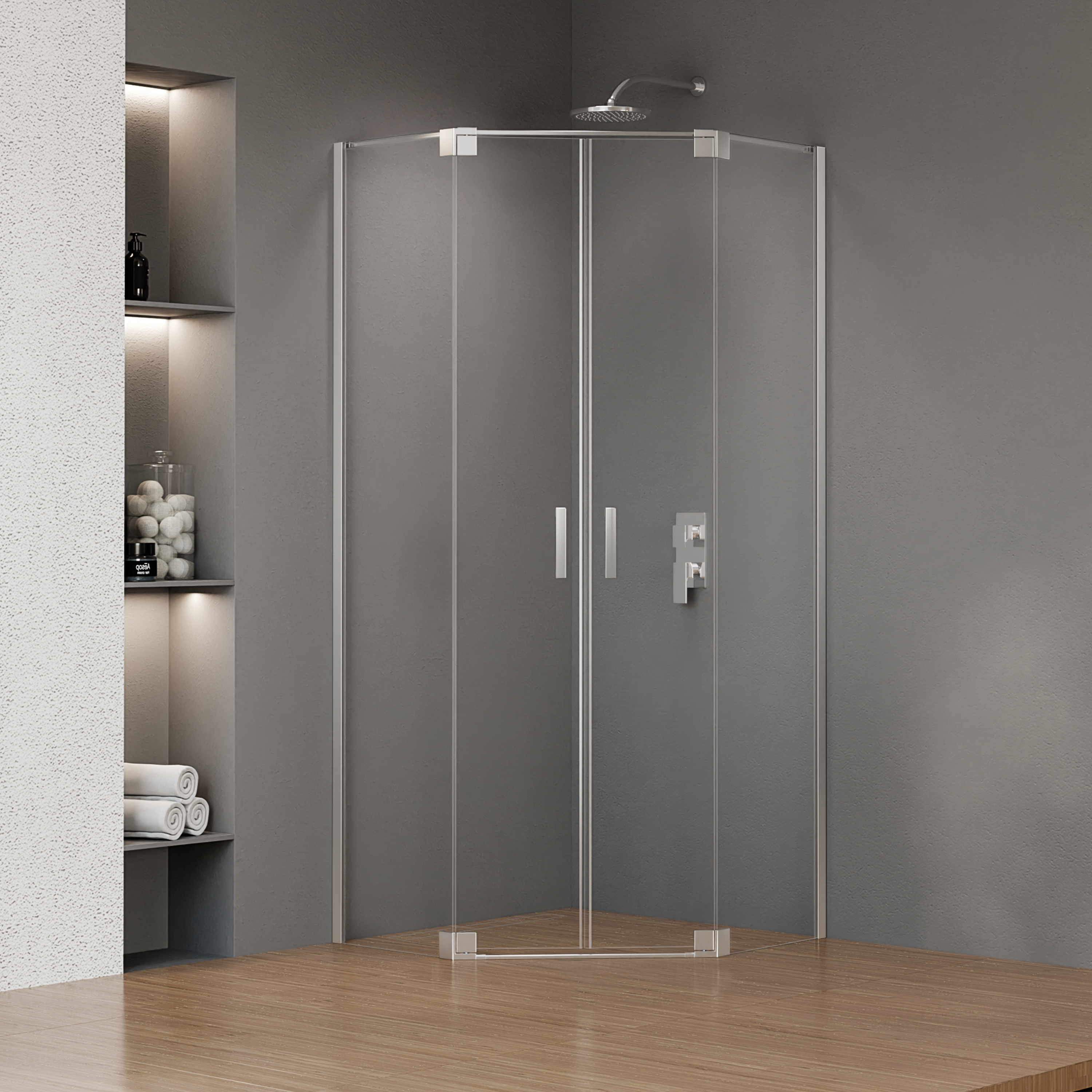Kabina prysznicowa uchylna 90 x 90 x 200 Swing Wellneo - 2
