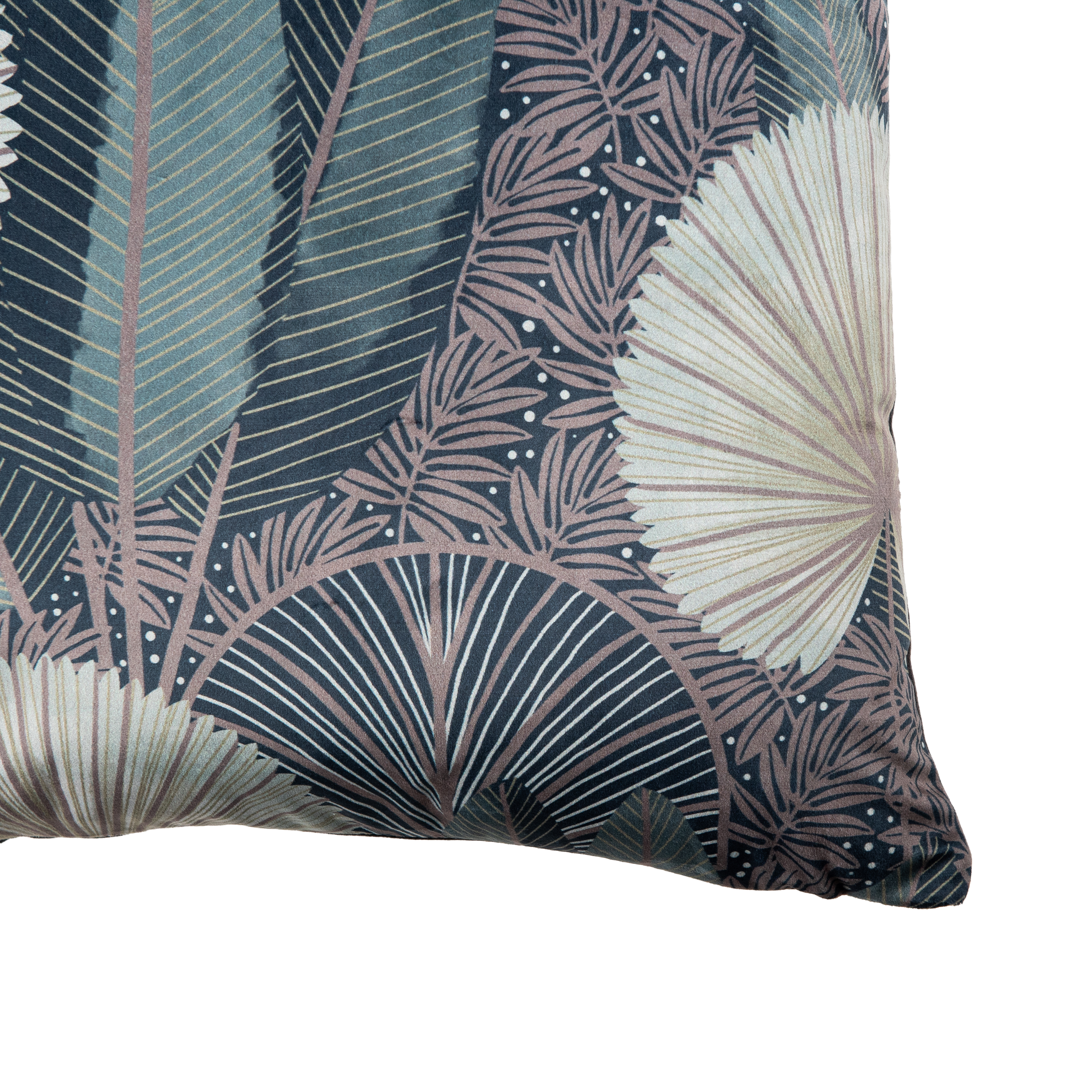 Coussin Asperia, velours vert l.45 x H.45 cm - 5