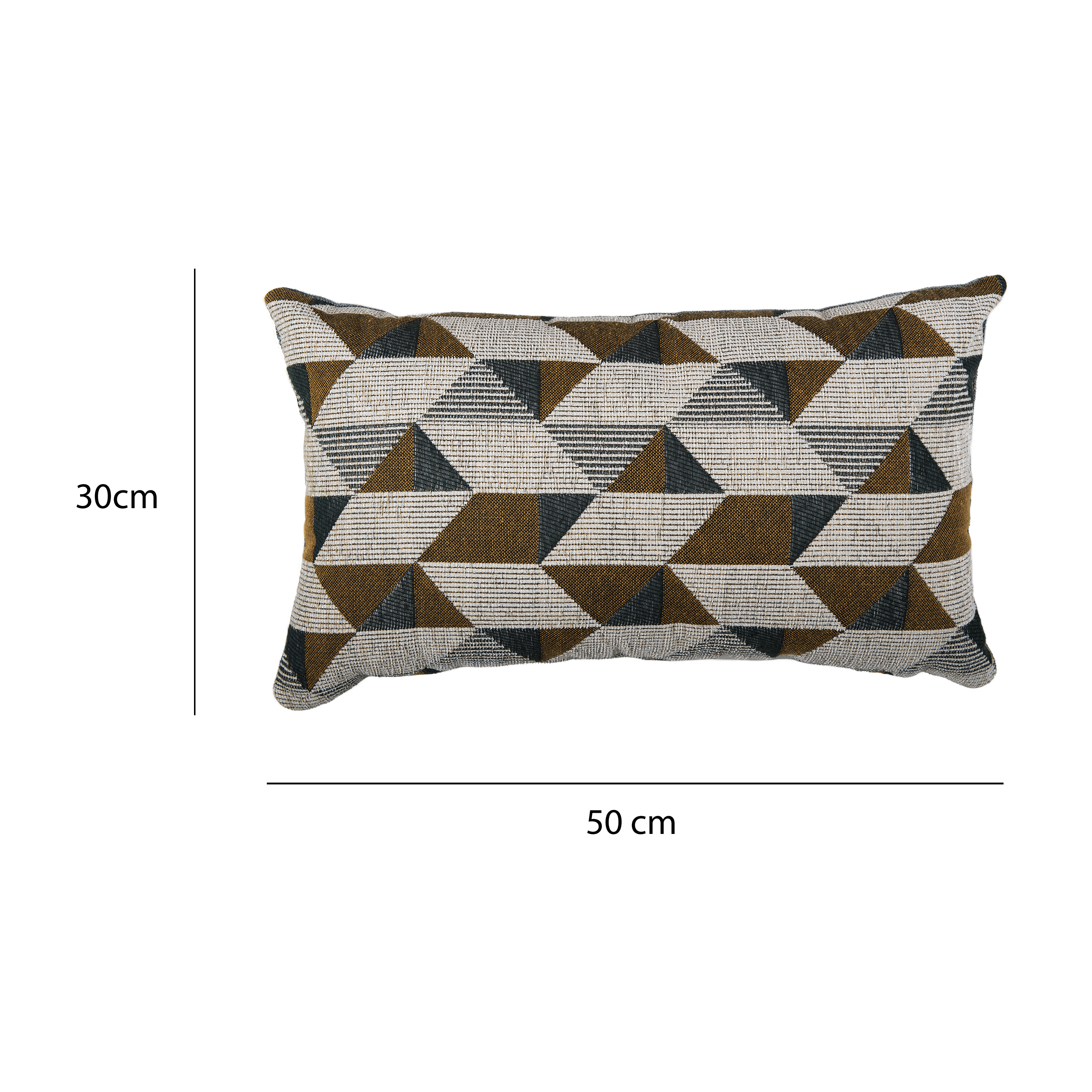 Coussin Jacquard bleu/vert l.50 x H.30 cm - 2