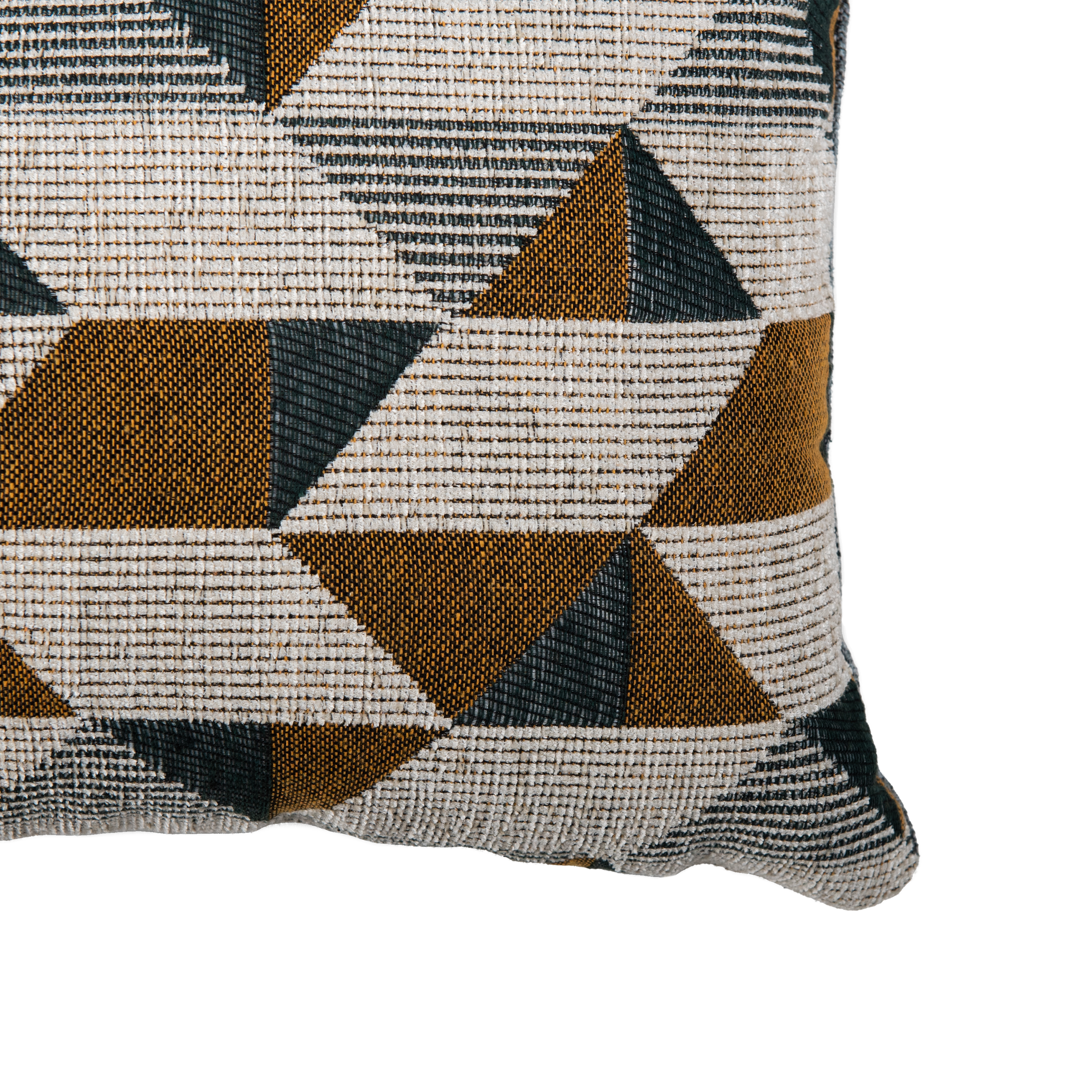 Coussin Jacquard bleu/vert l.50 x H.30 cm - 7