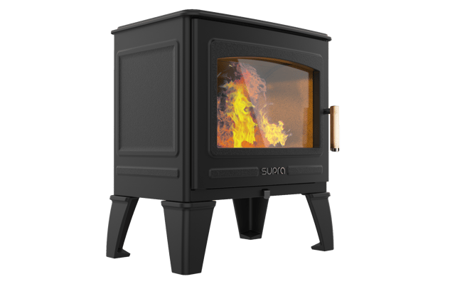 Poêle à bois SUPRA Georges noir, 6.7 kW