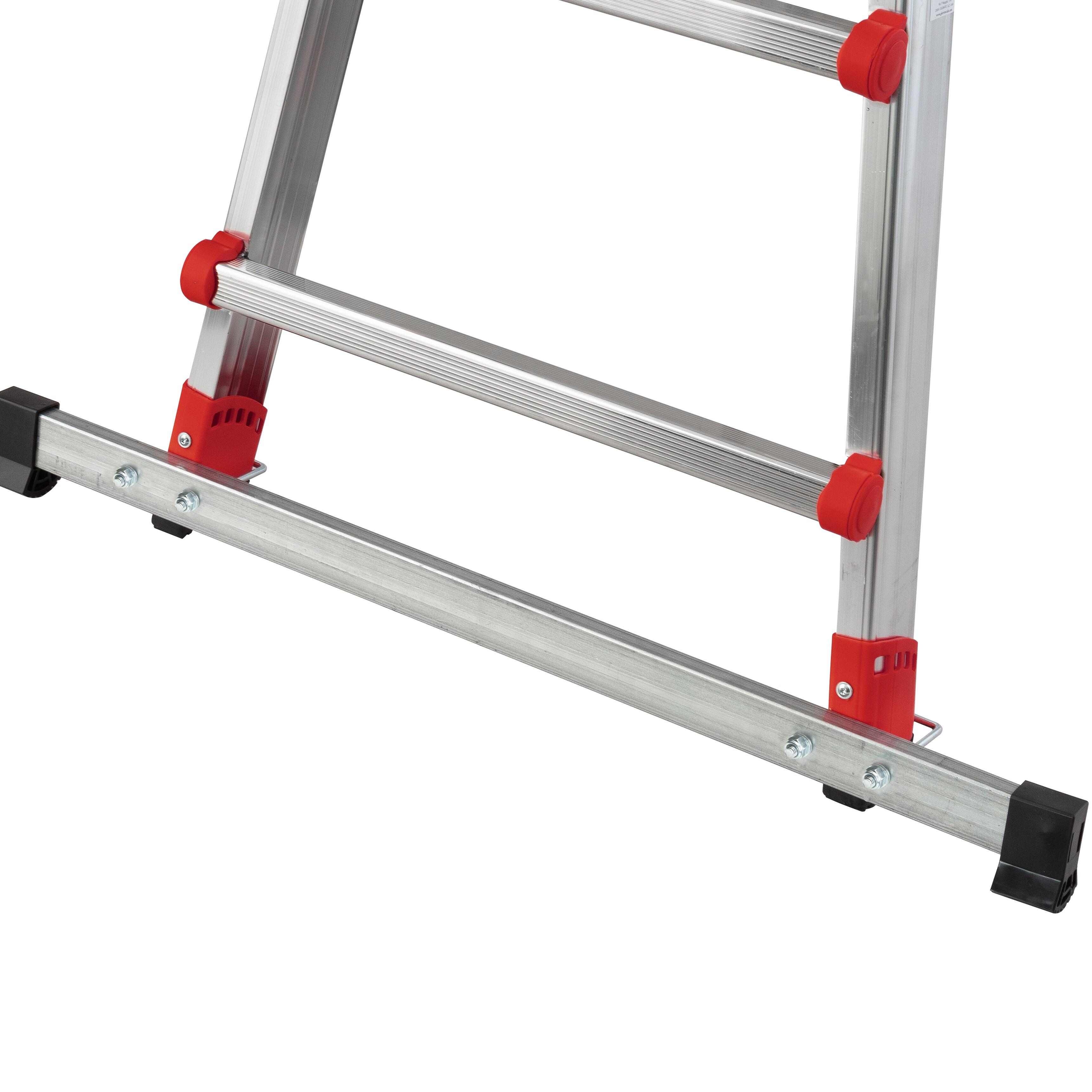 Echelle télescopique aluminium HAILO 16 marches - 5