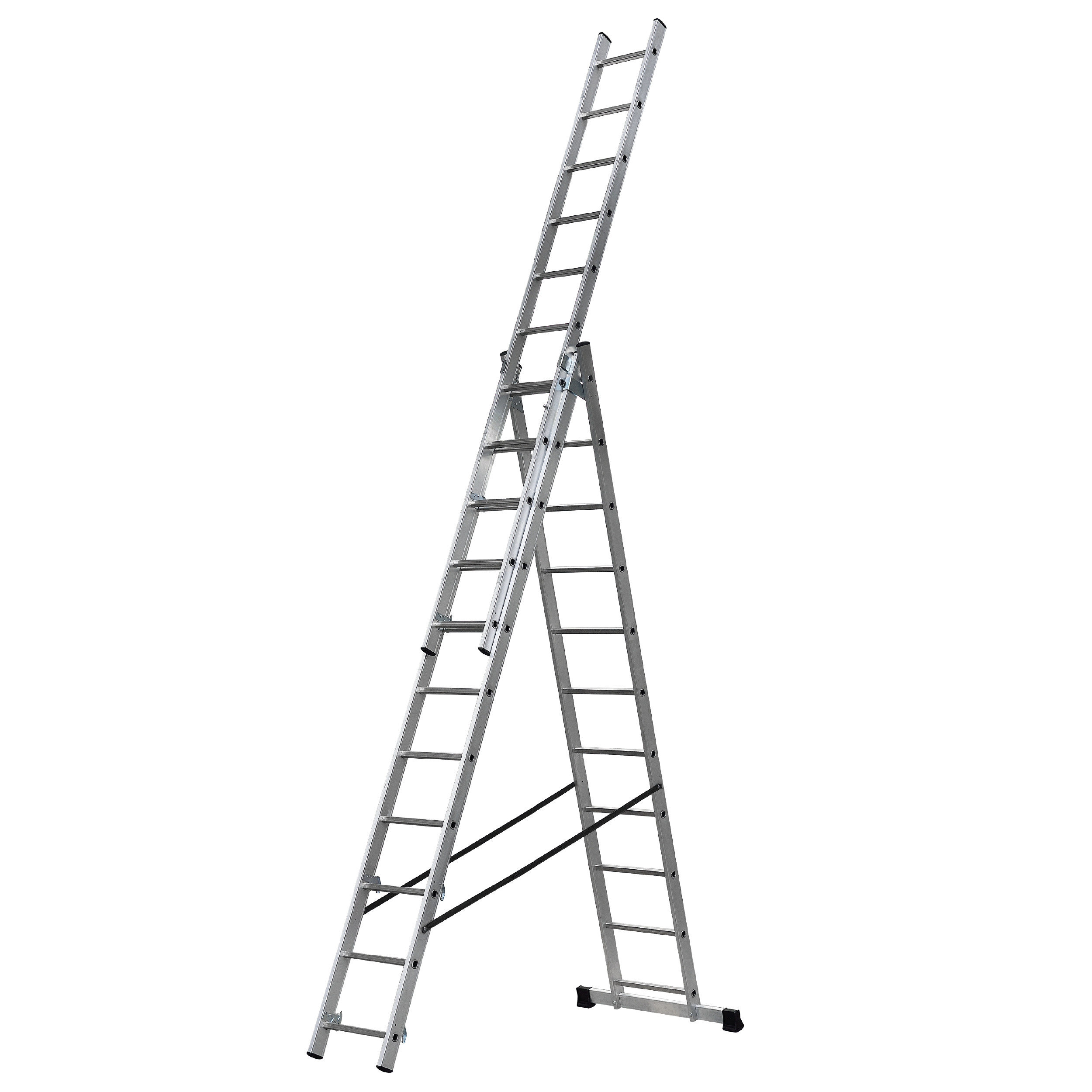 Echelle transformable aluminium HAILO 33 échelons H.6.82m - 6