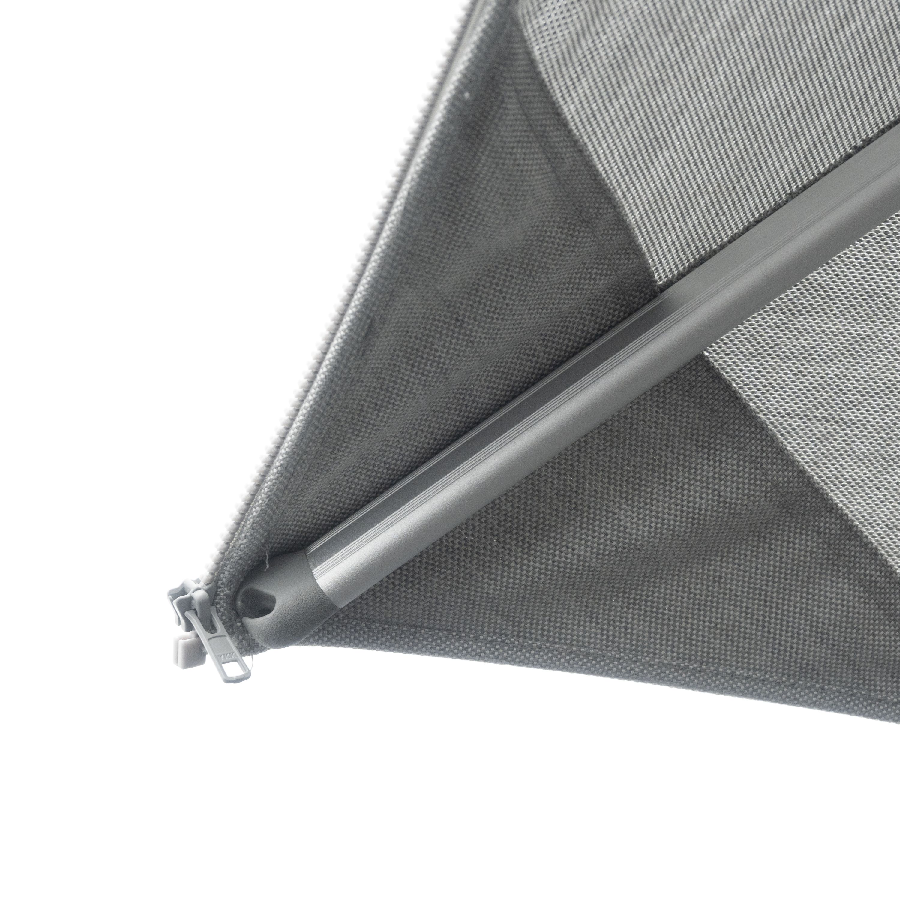 Parasol quadruple NATERIAL Sombra gris rectangulaire, L.300 x l.300 cm - 8
