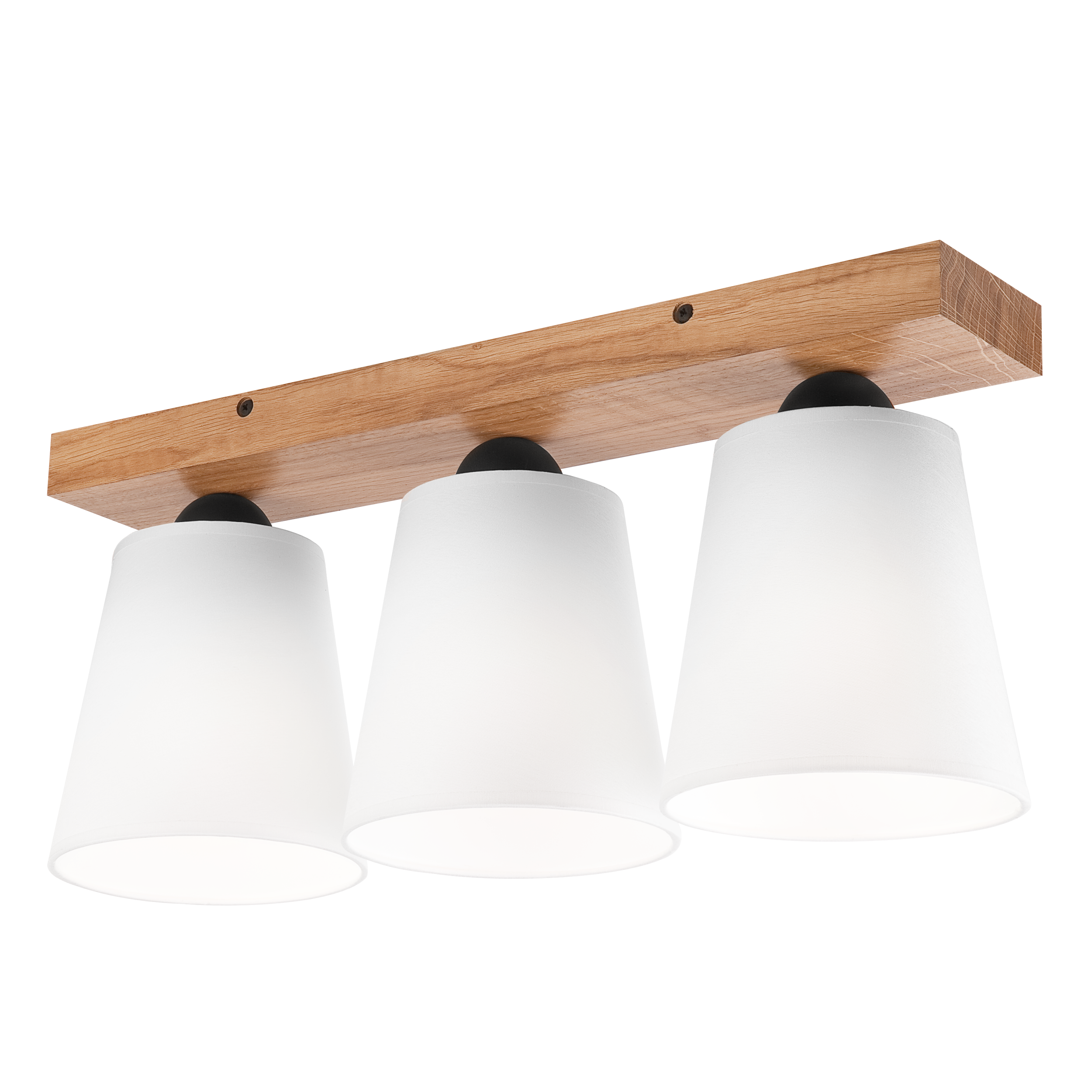 Lampa sufitowa Lula biała z drewnem 3 x E27 Lamkur - 5