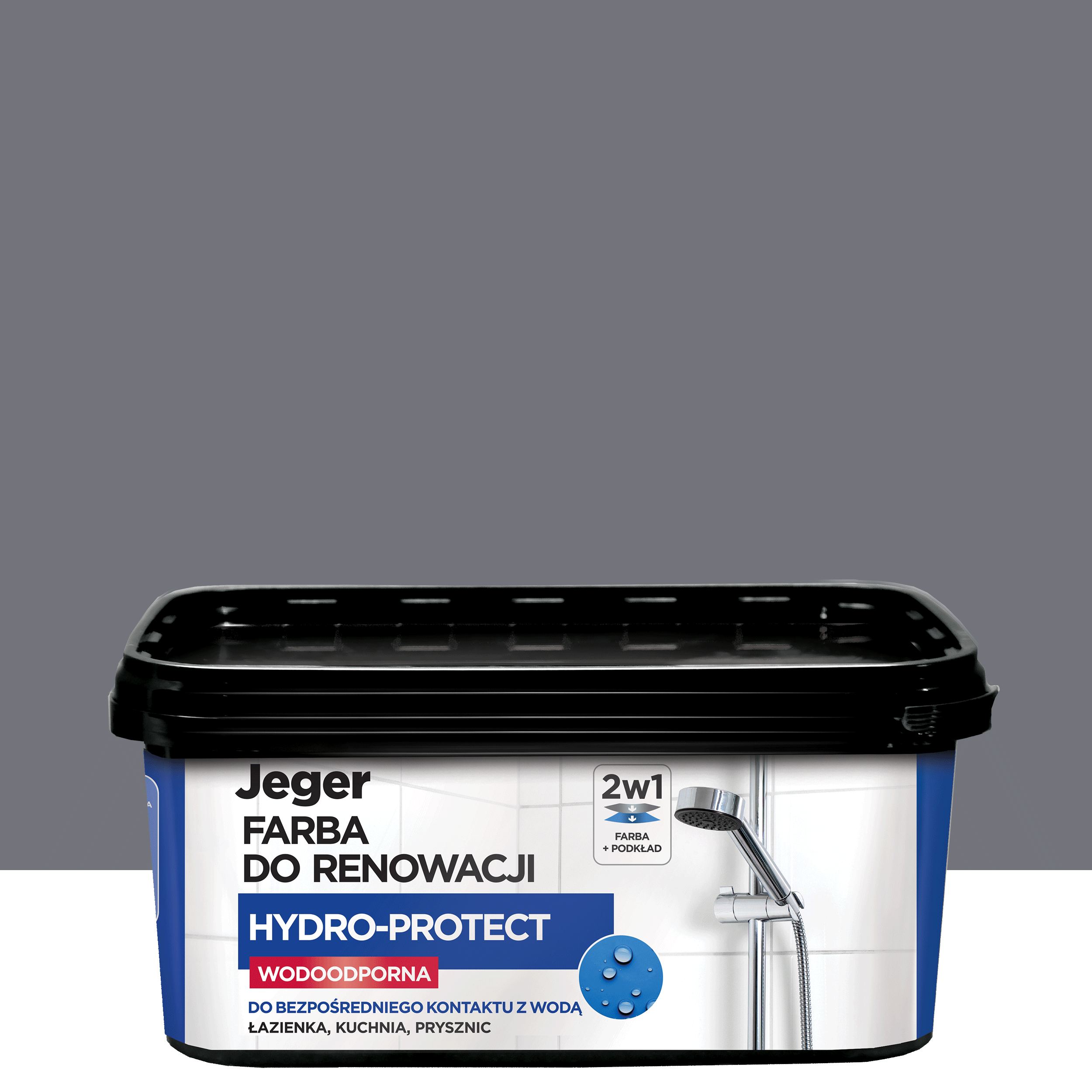 Farba specjalistyczna Jeger Reno Hydro Grafit 2 l