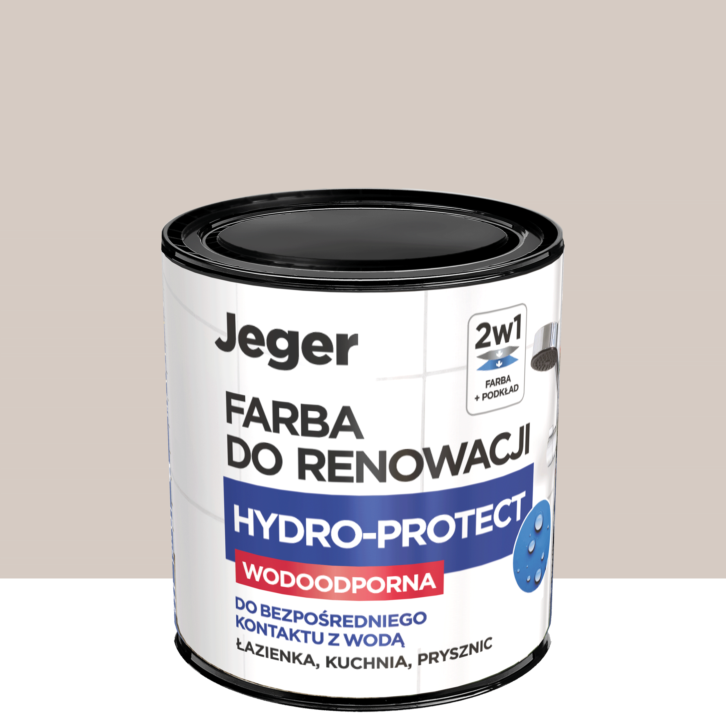 Farba specjalistyczna Jeger Reno Hydro Beżowy 0.5 l