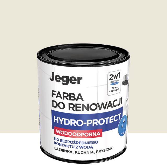 Farba specjalistyczna Jeger Reno Hydro Kremowy 0.5 l