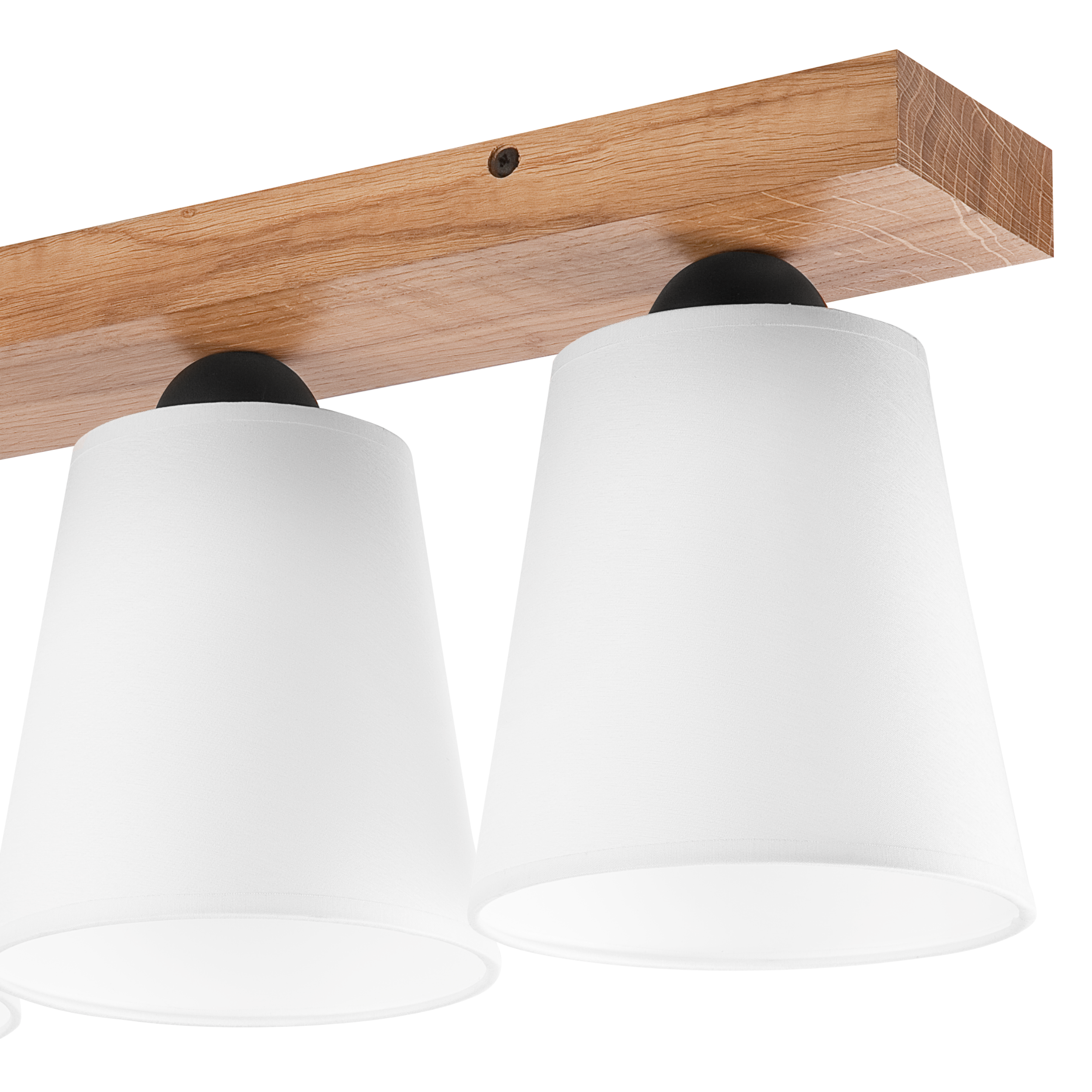Lampa sufitowa Lula biała z drewnem 3 x E27 Lamkur - 7