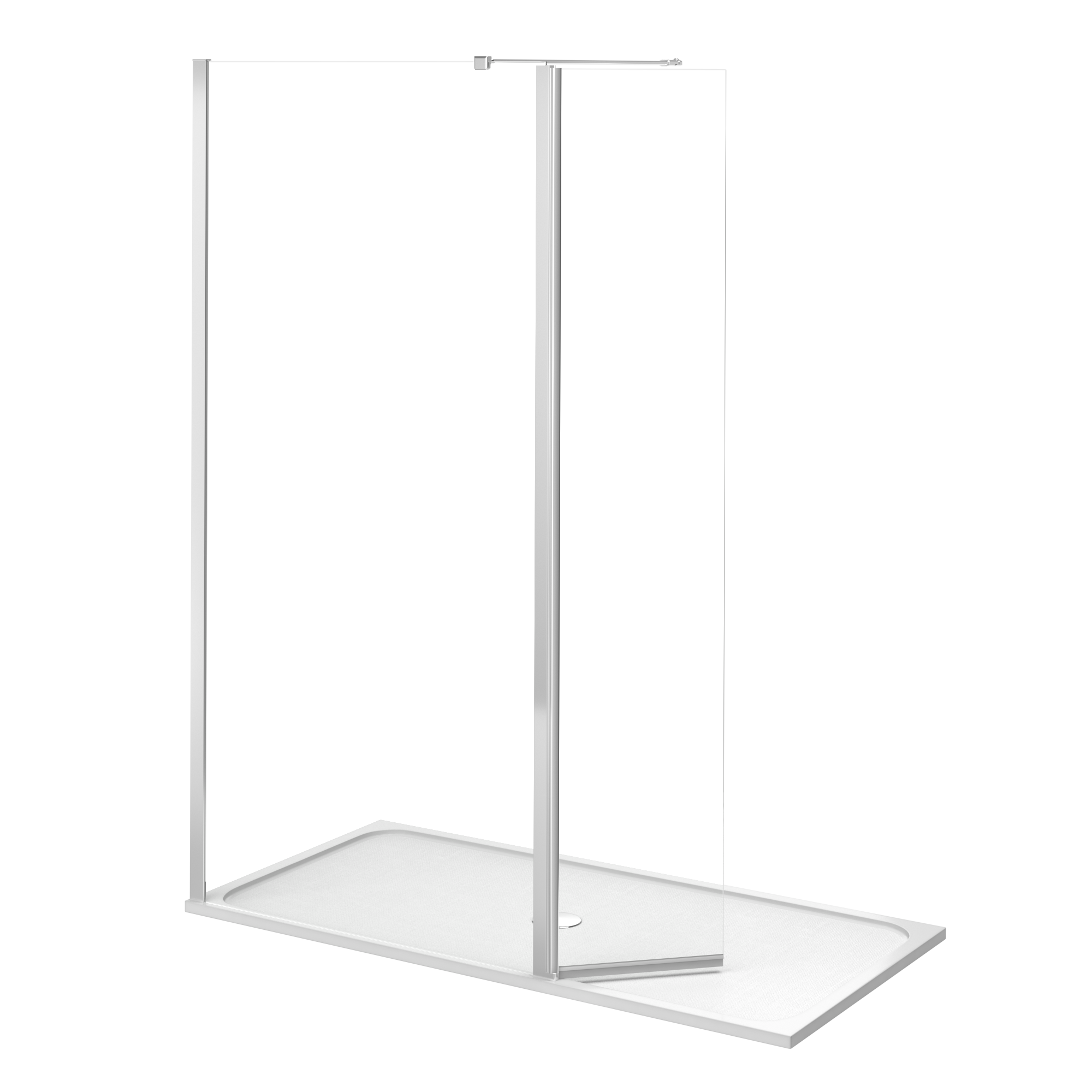Deflector de painel de duche 40x200 cm cromado Remix Transparente - 30