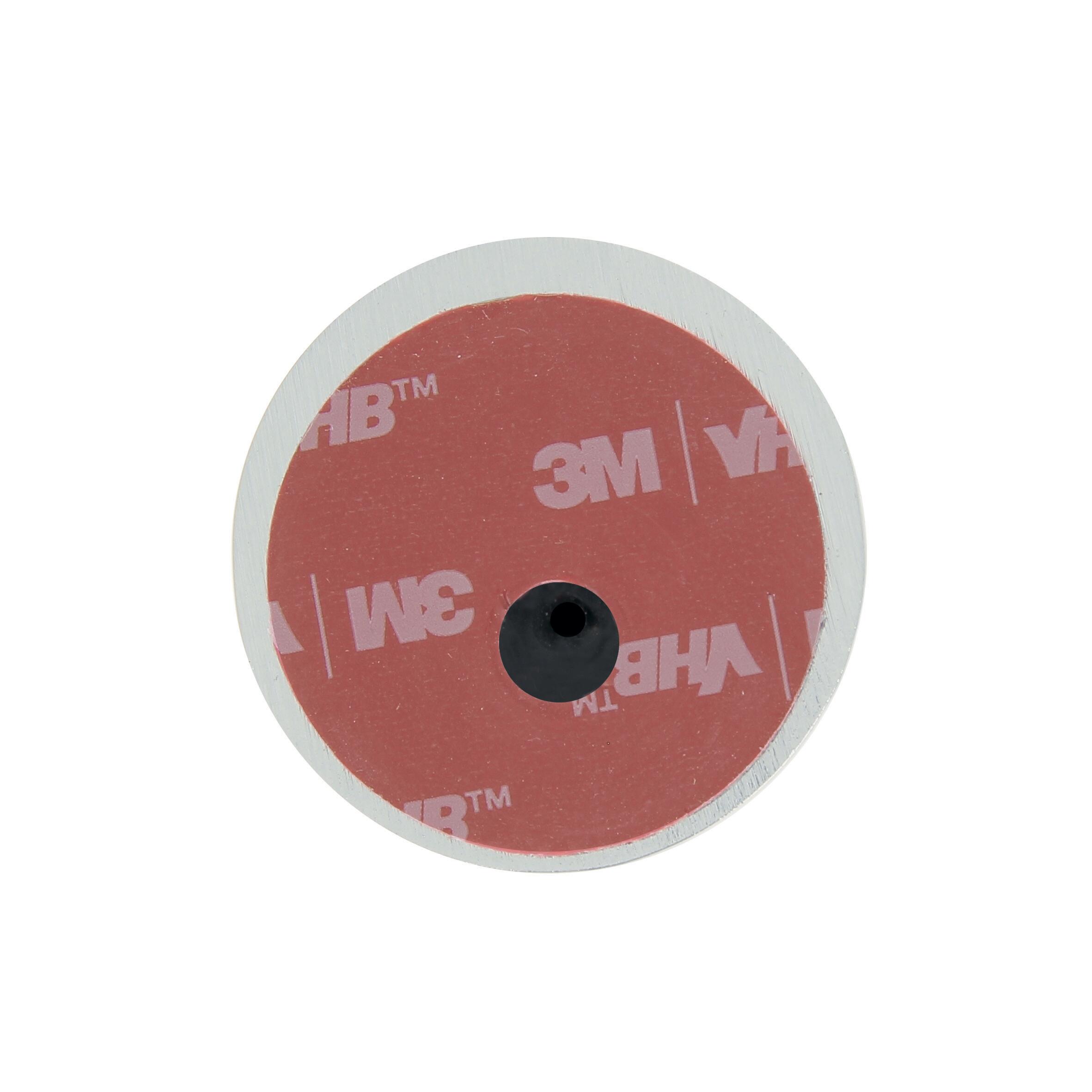 Butée de porte à fixer au sol CHRISLIGNE alu chromé, L.4 x H.3 x l.4 cm - 4