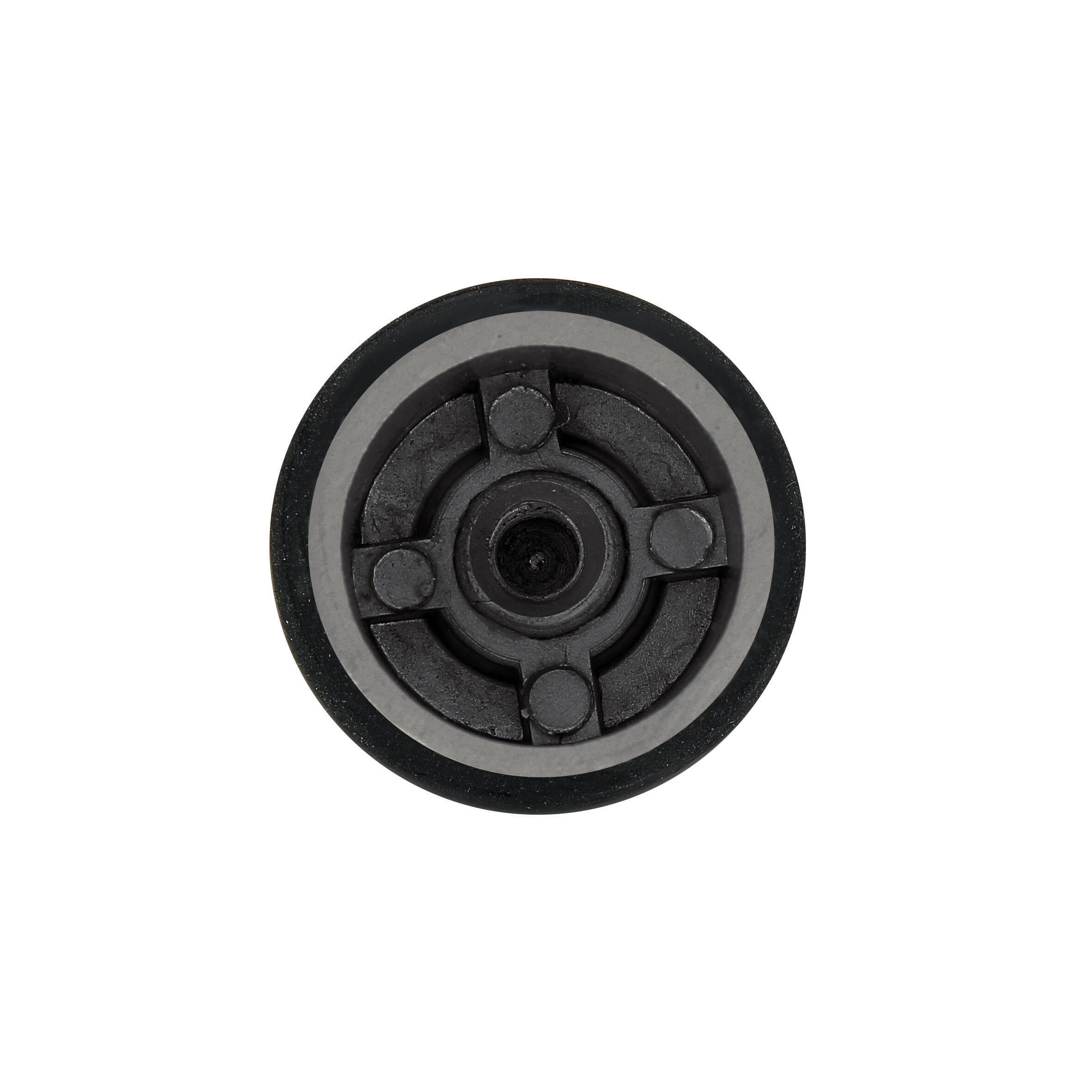 Lot de 4 butées de porte à visser aluminium LINEA BERTOMANI noir, ⌀3.4 x H.4 cm - 5