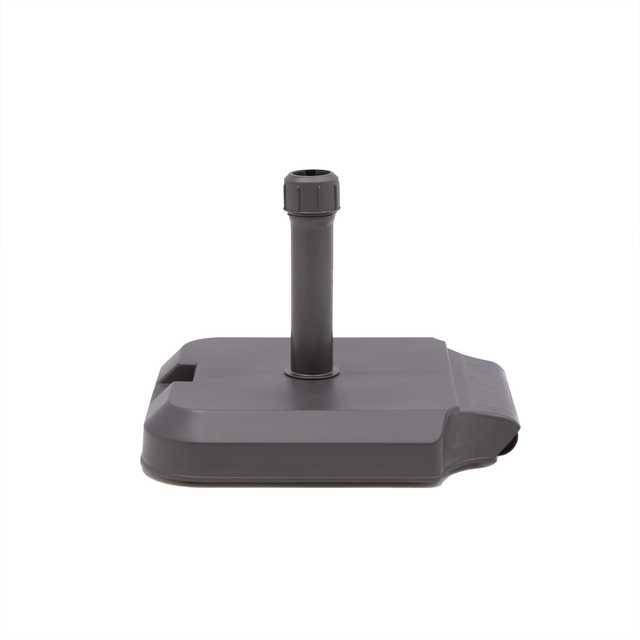 Pied de parasol en béton anthracite sur roues