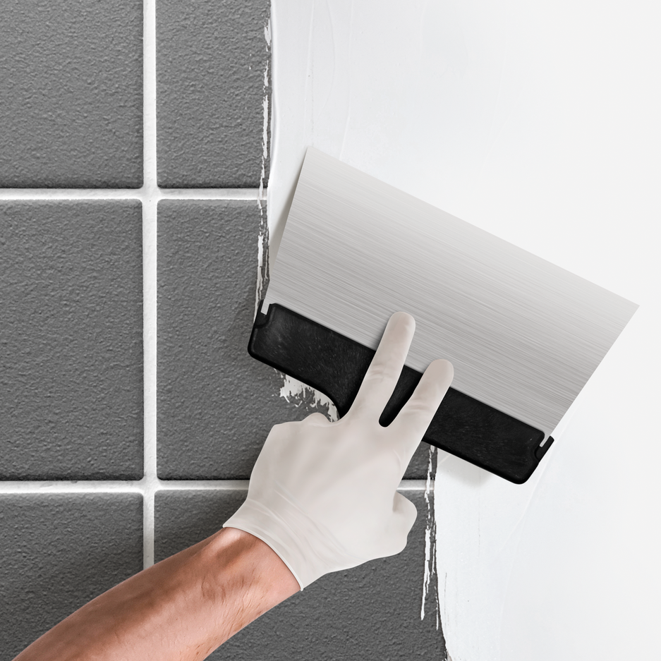 masilla cubre azulejos para renovar el baño sin obras