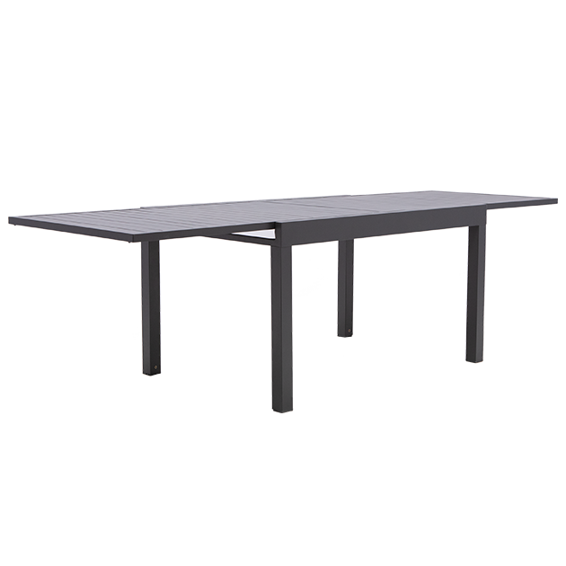 Tavolo da giardino allungabile Lyra II NATERIAL in alluminio grigio per 8 persone 135/270x90cm - 2