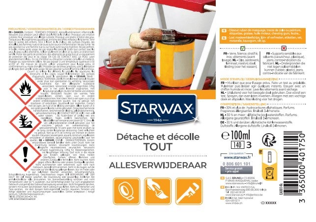 Nettoyant STARWAX Détache et décolle tout, 0.1L - 2