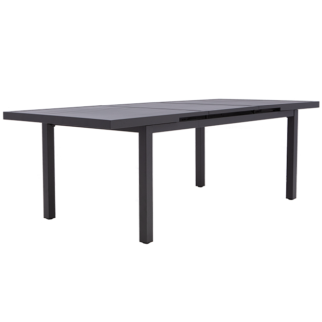 Tavolo da giardino allungabile Sanibel in alluminio grigio per 8 persone 180/240x100cm - 5