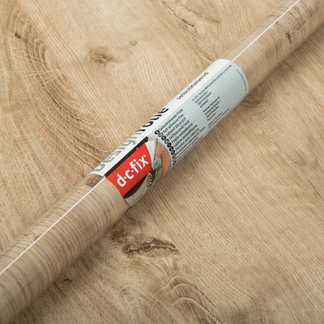 Rolo adesivo decorativo imitação madeira Ribbeck DC-FIX 90 cm x 2,1 m carvalho