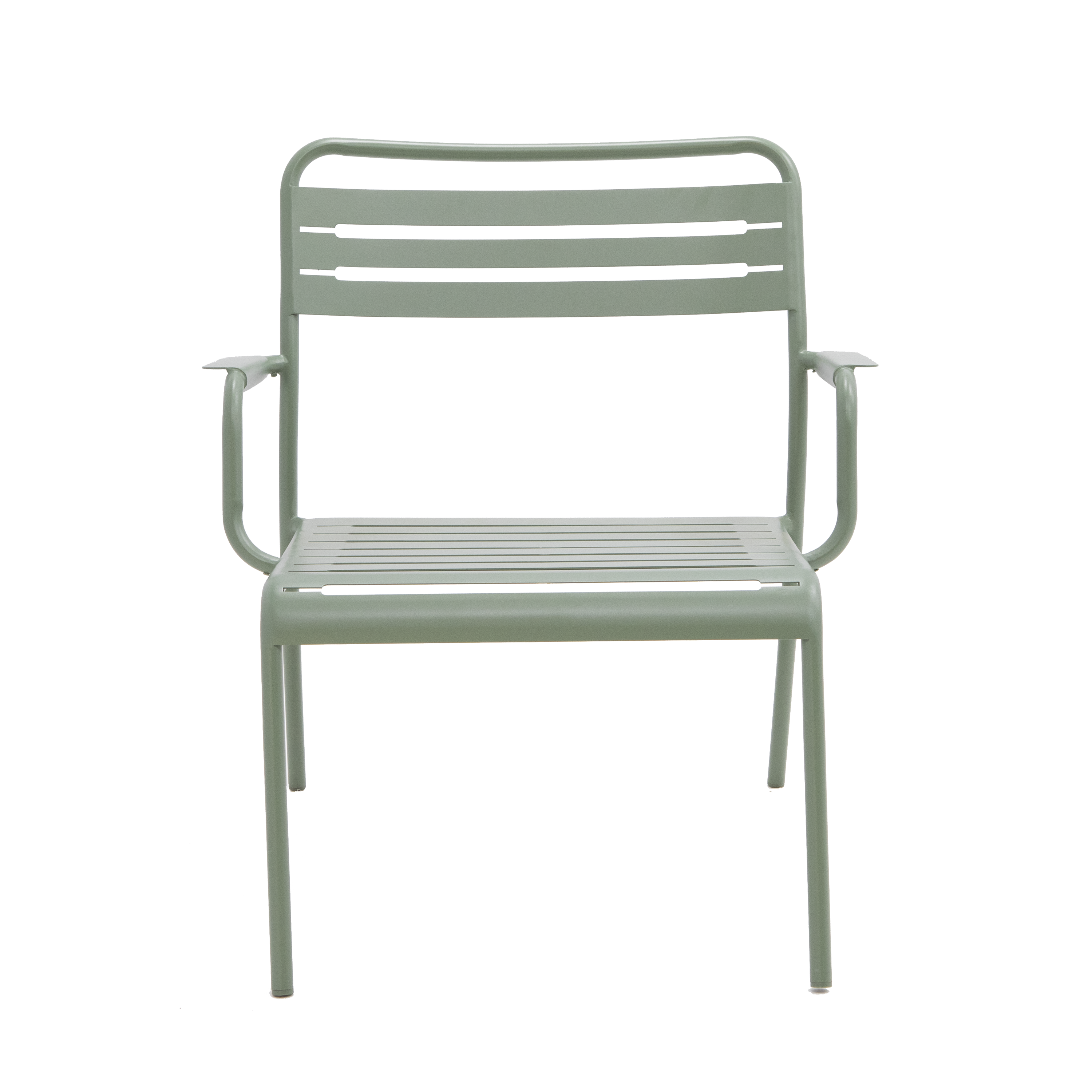 Fotel ogrodowy Cafe II stalowy zielony - 9